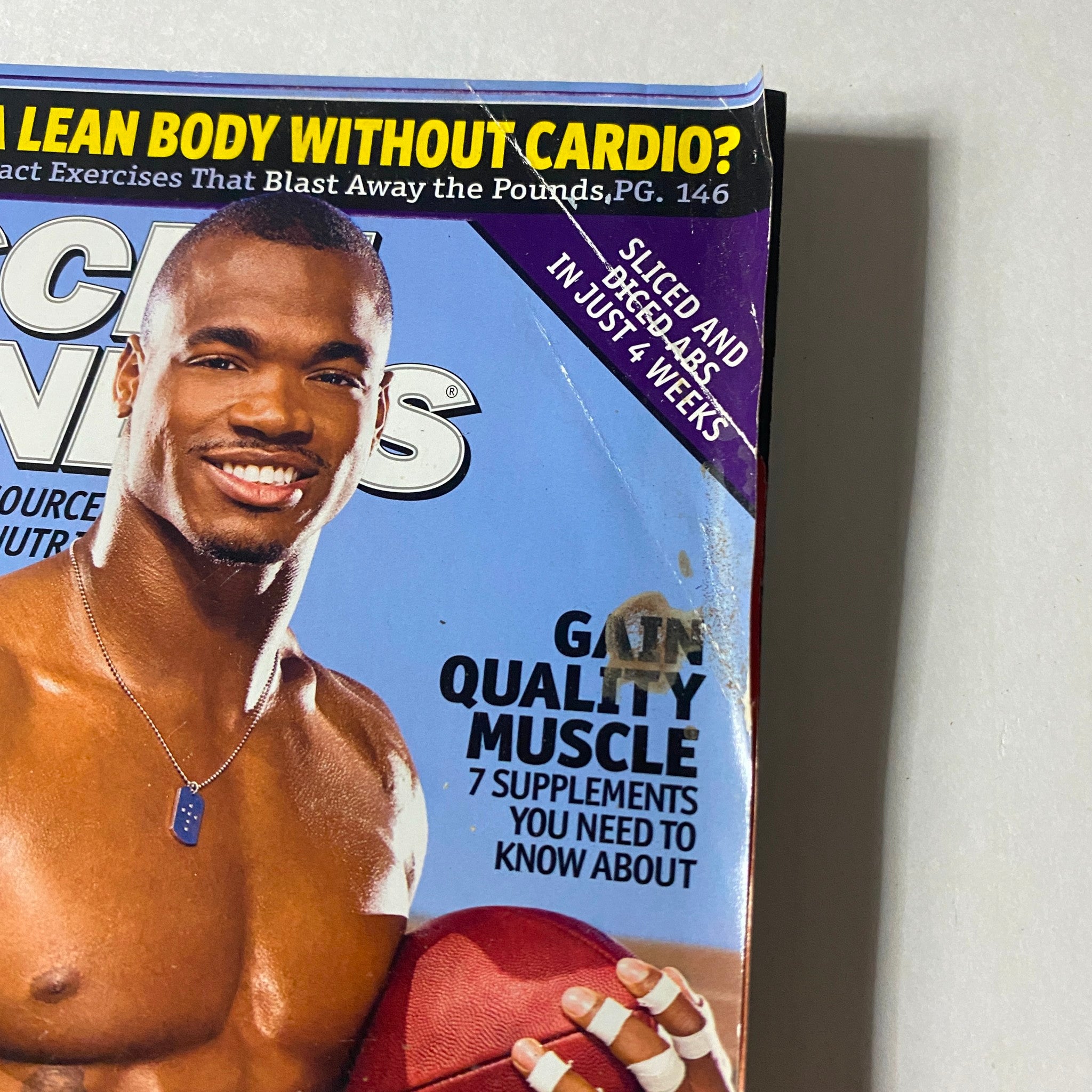 Muscle & Fitness Magazine October 2008 Adrian Peterson Cover No Label