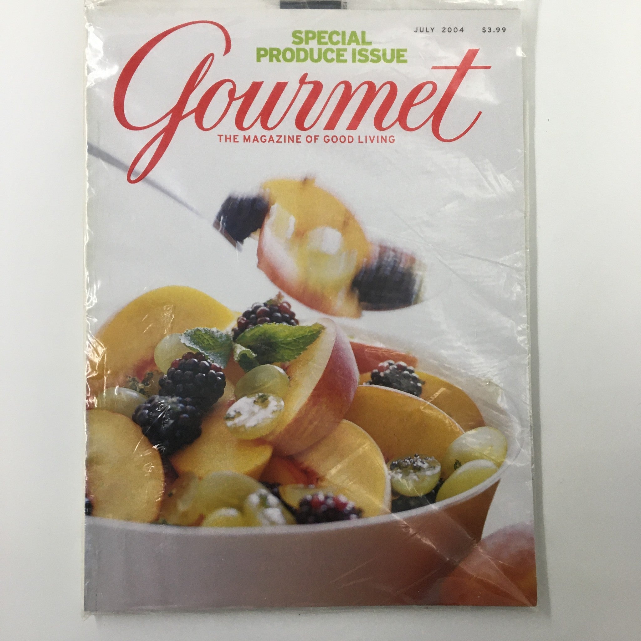 Gourmet Magazine July 2004 Mint Granita All-Produce Issue New Sealed