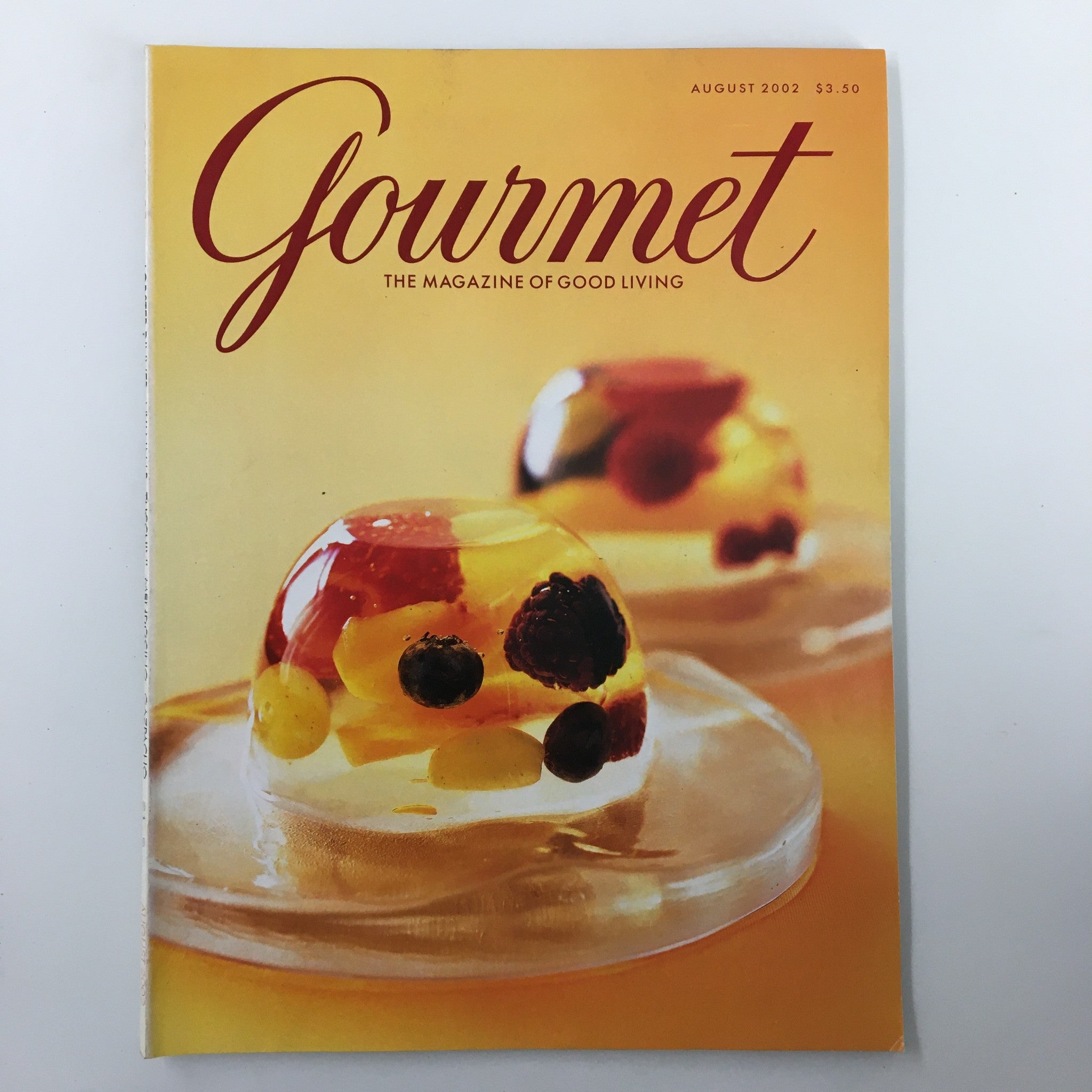 Gourmet Magazine August 2002 Gazpacho Sorbet Salad in a Glass No Label