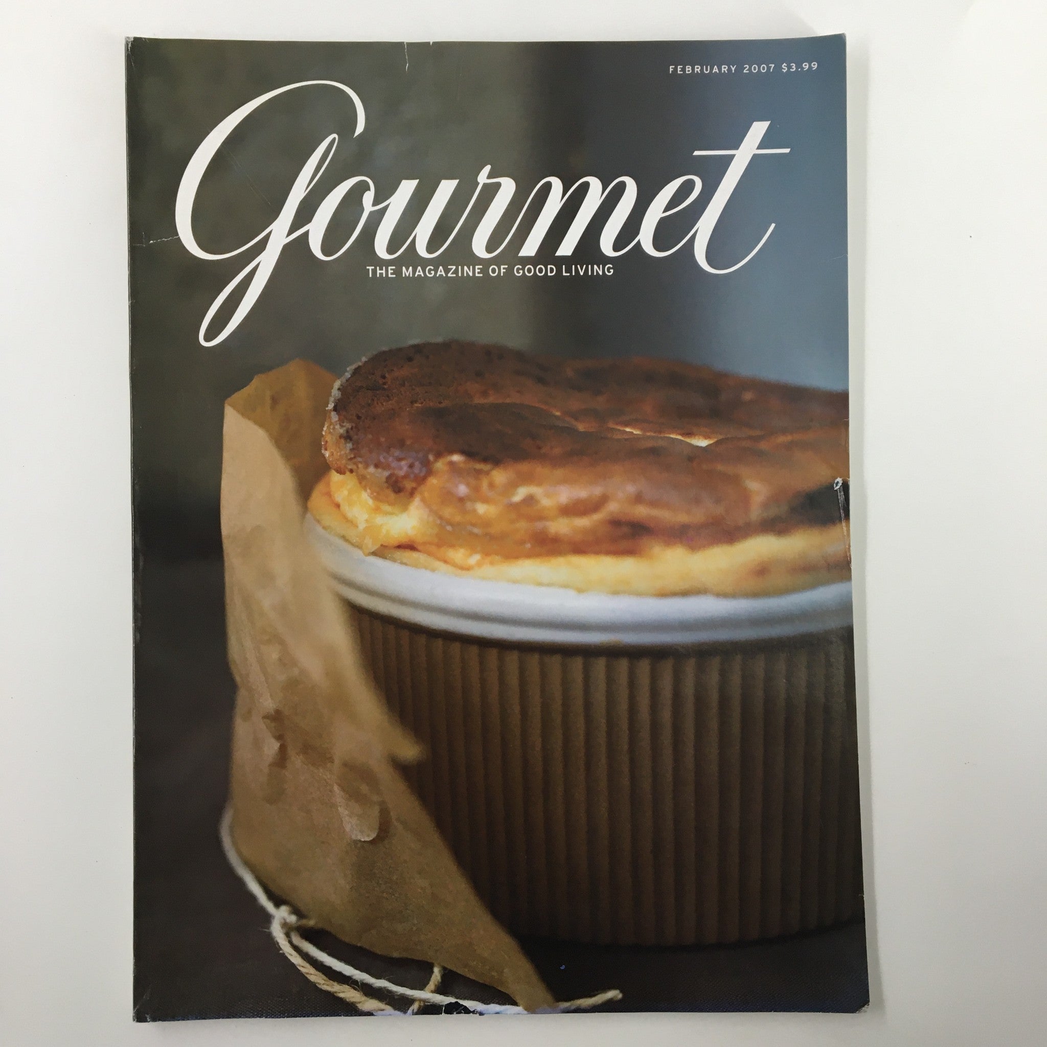 Gourmet Magazine February 2007 Falling For A Meyer Lemon Souffle No Label