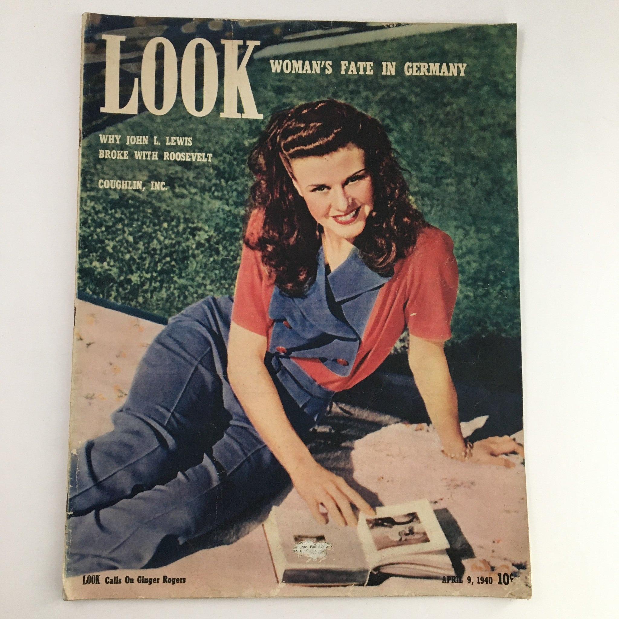 Look Magazine April 9 1940 Ginger Rogers & Woman's Fate in Germany, No Label