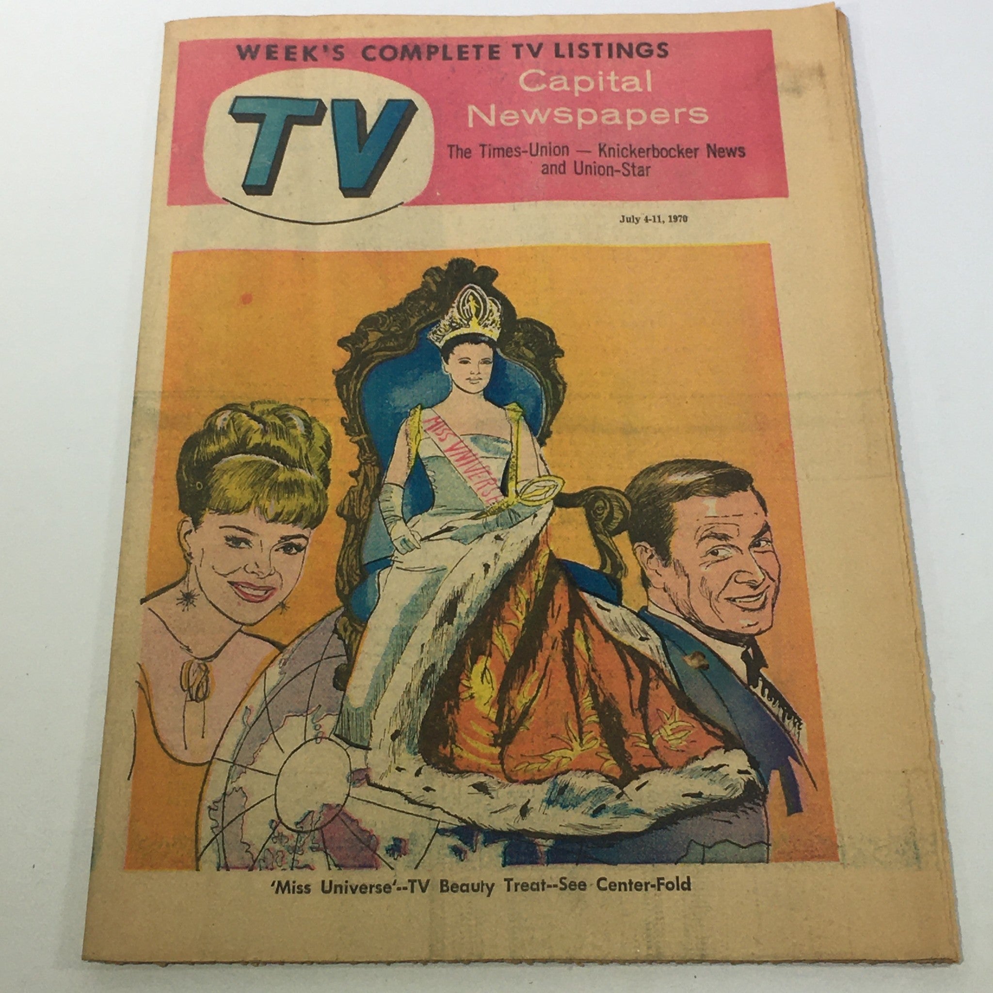 VTG TV Capital Newspapers: July 4-11 1970 - 'Miss Universe' TV Beauty Treat