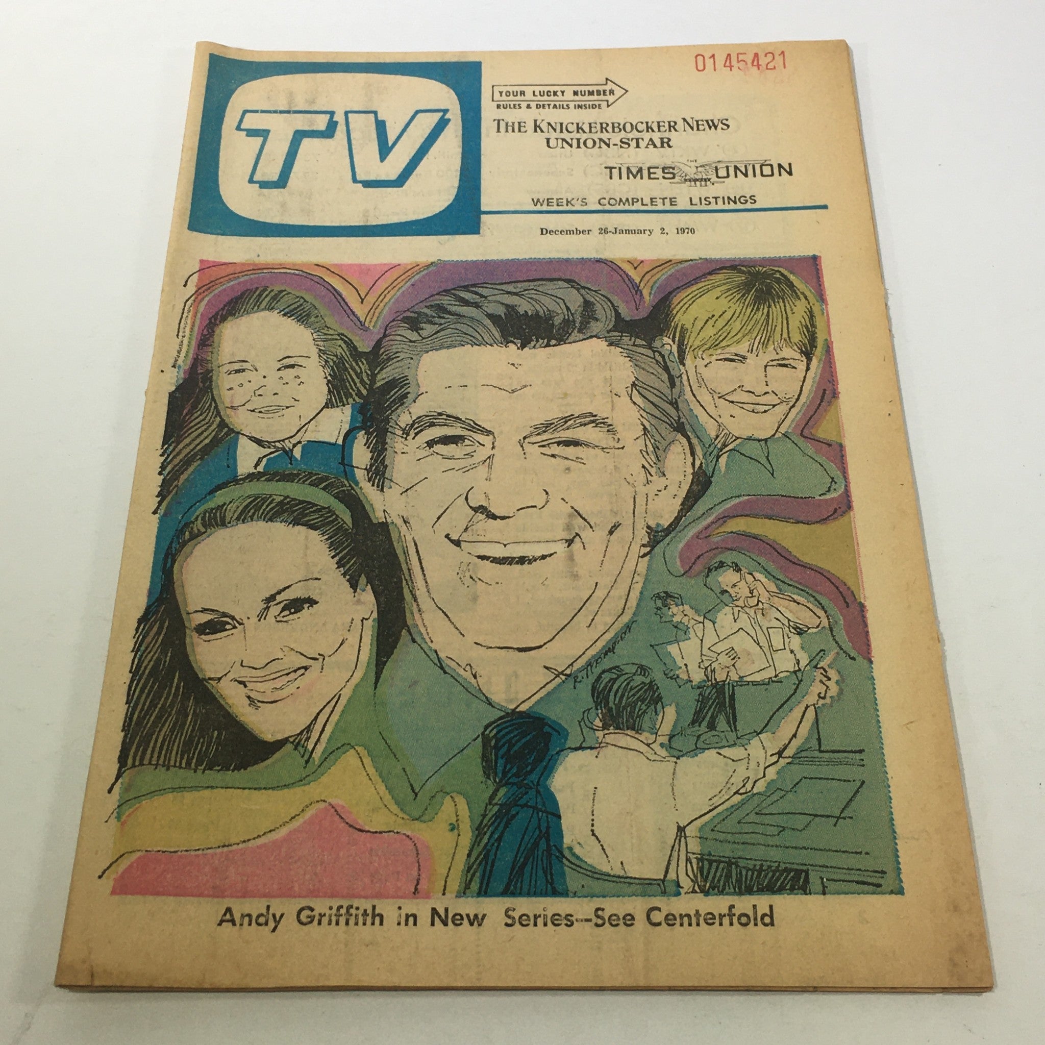 VTG TV Week's Complete Listings: December 26-January 2 1970 Andy Griffith Series