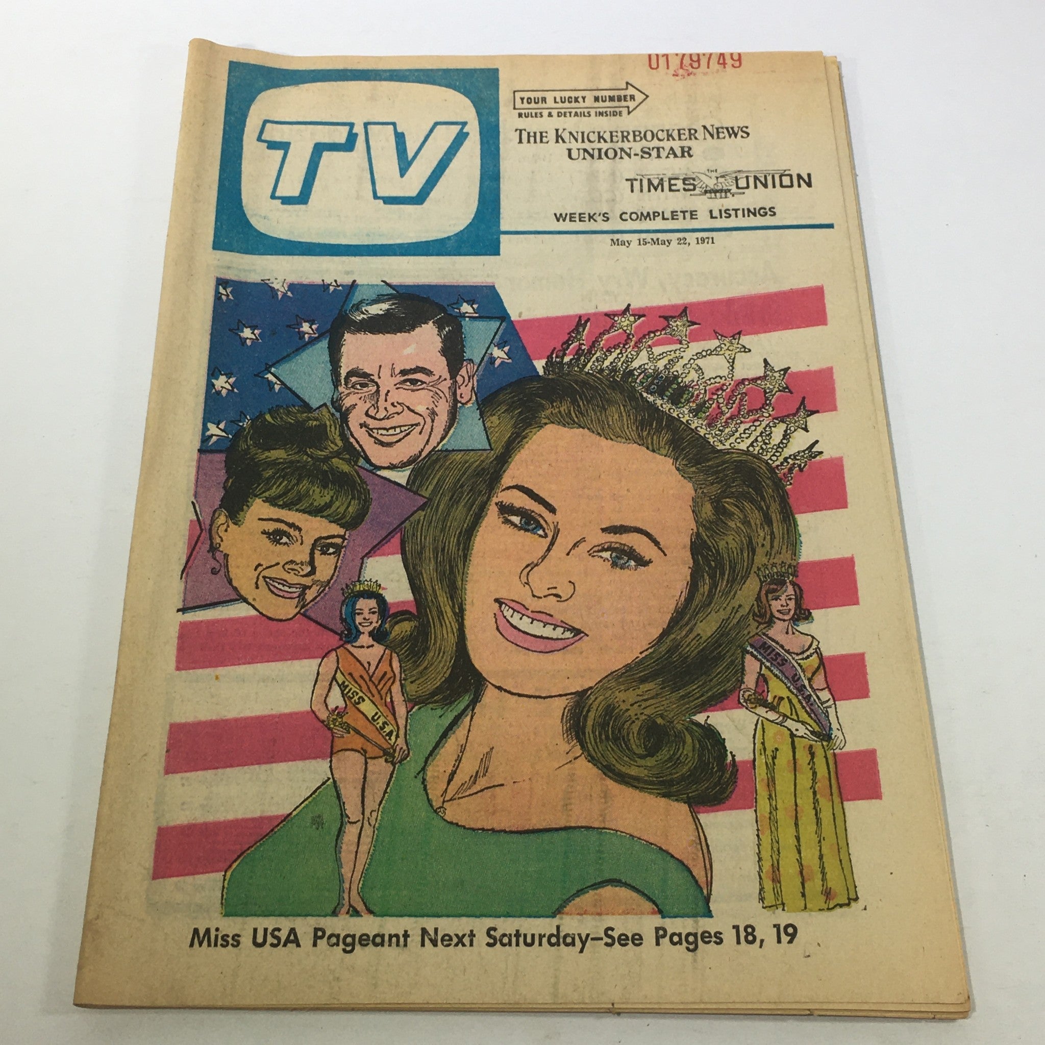 VTG TV Week's Complete Listings May 15-22 1971 Miss USA Pageant Next Saturday