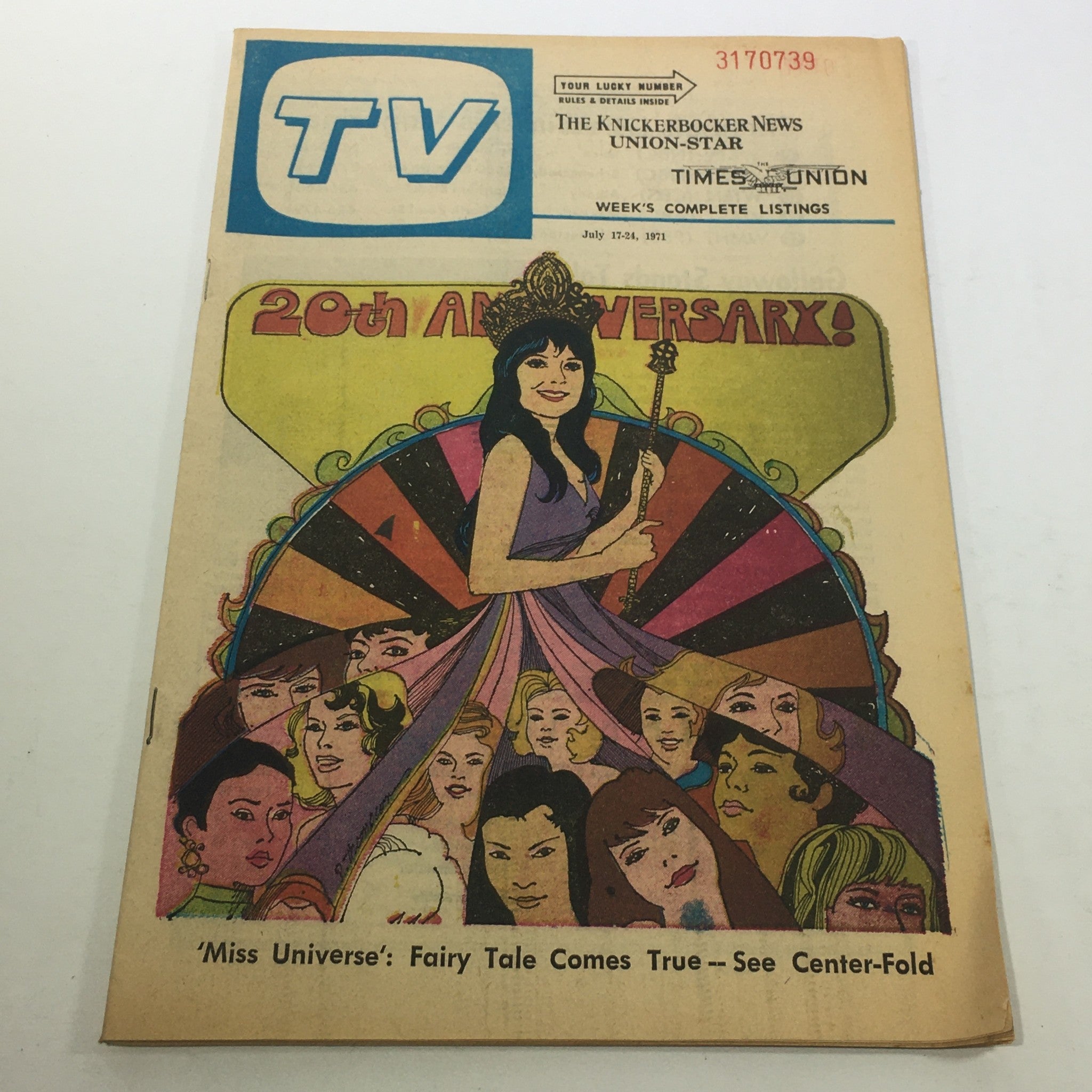 VTG TV Week's Complete Listings July 17-24 1971 'Miss Universe' A Fairy Tale