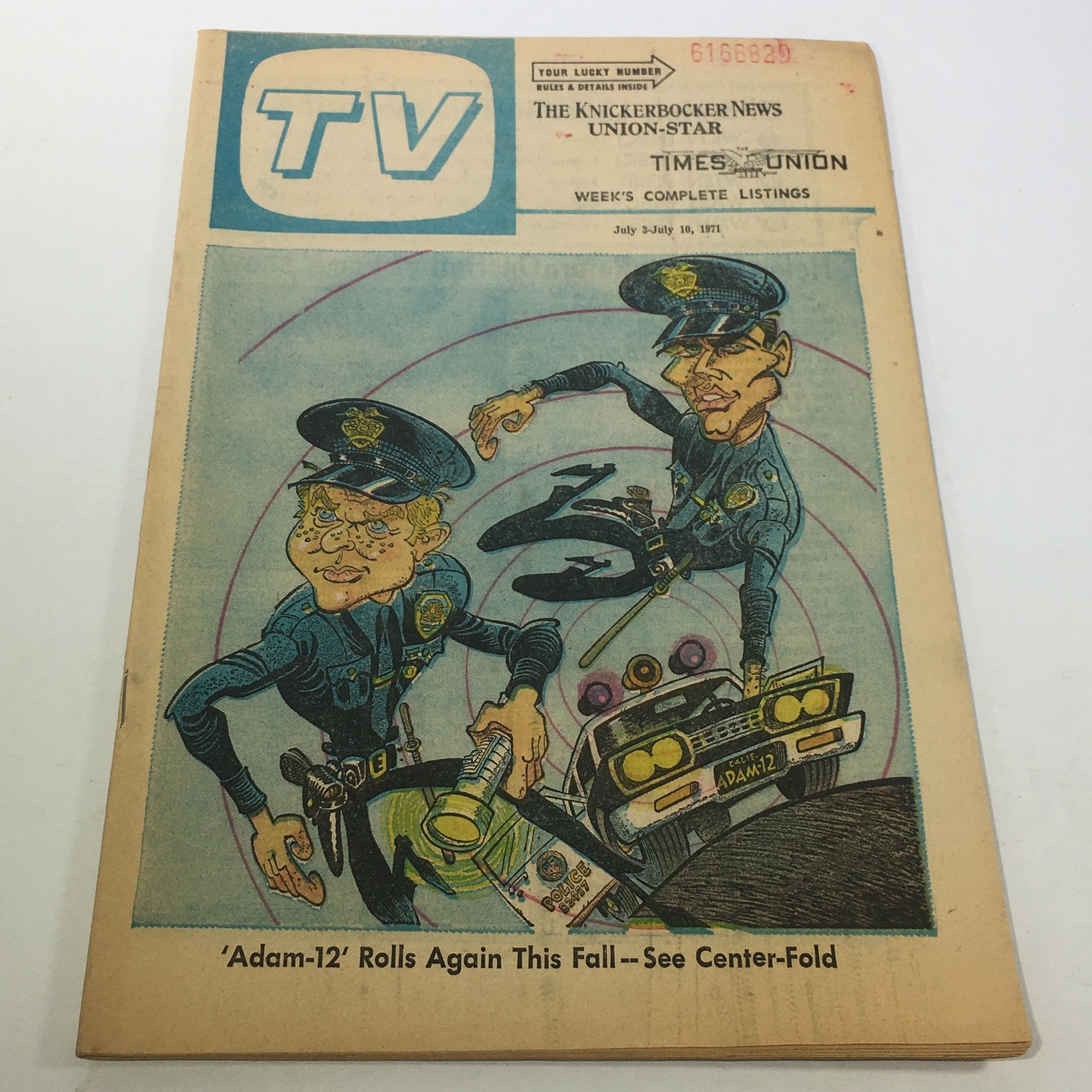 VTG TV Week's Complete Listings July 3-10 1971 'Adam 12' Rolls Again This Fall