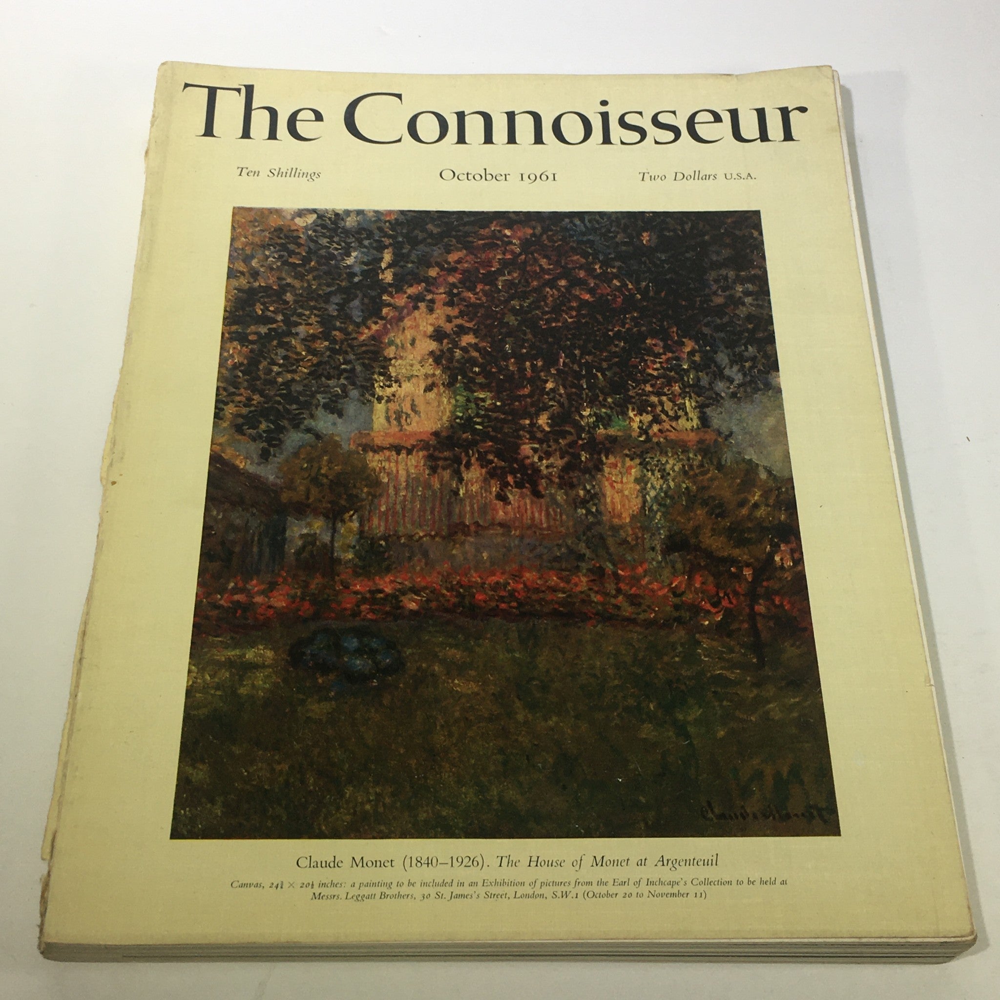 VTG The Connoisseur Magazine: October 1961 Vol. CXLVIII No. 596 Claude Monet