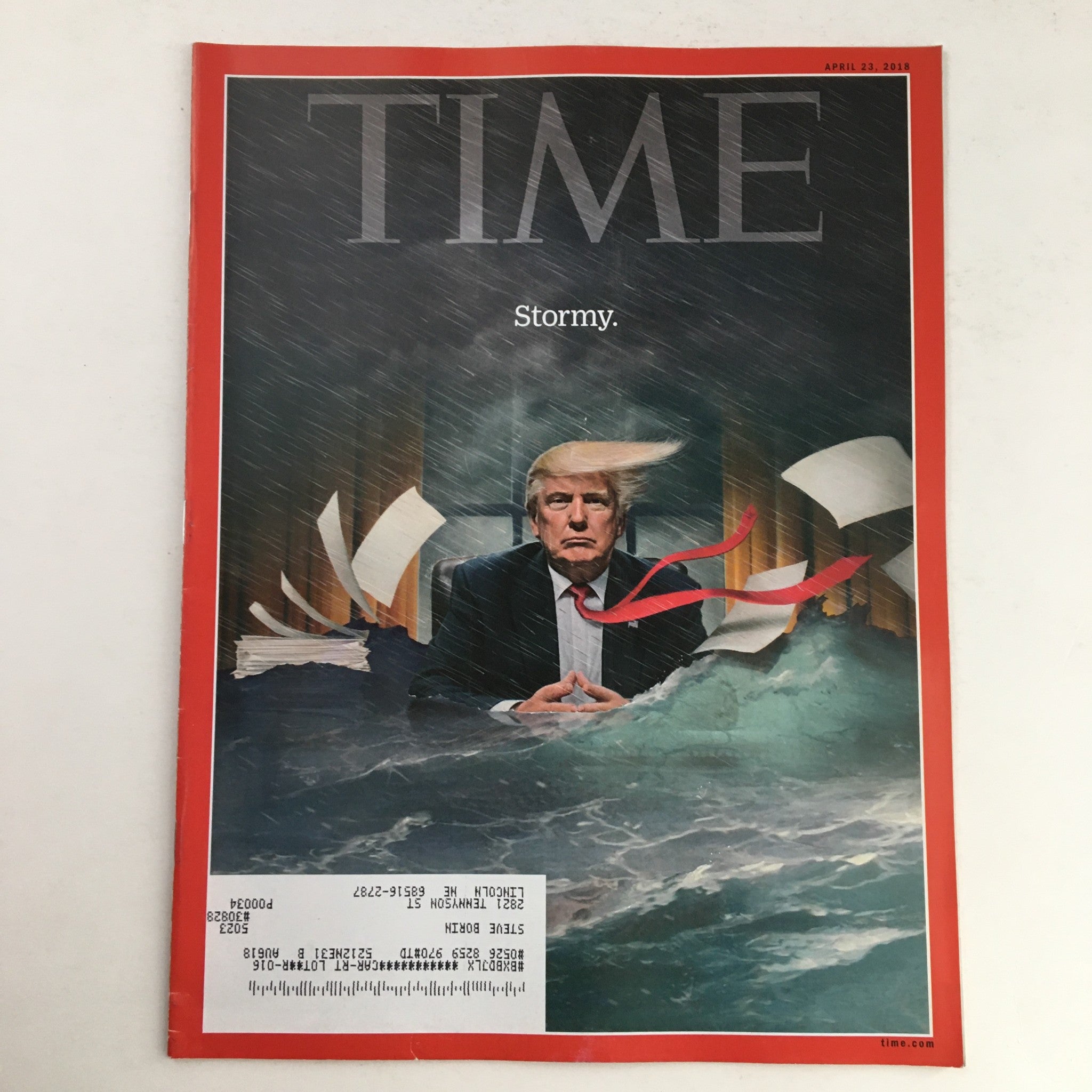 Time Magazine April 23 2018 Donald Trump in Stormy Office, VG