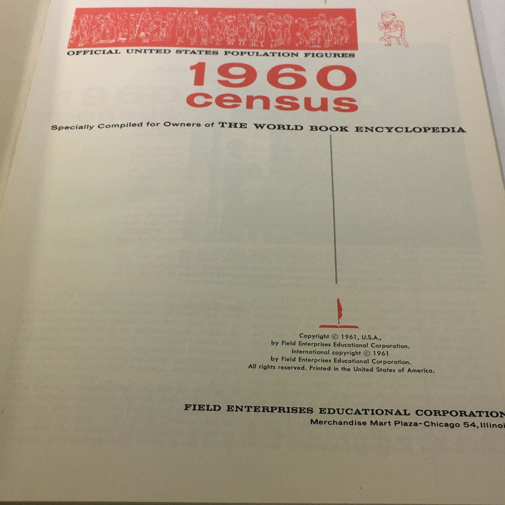 VTG Official United States Population Figures: 1961 - 1960 Census