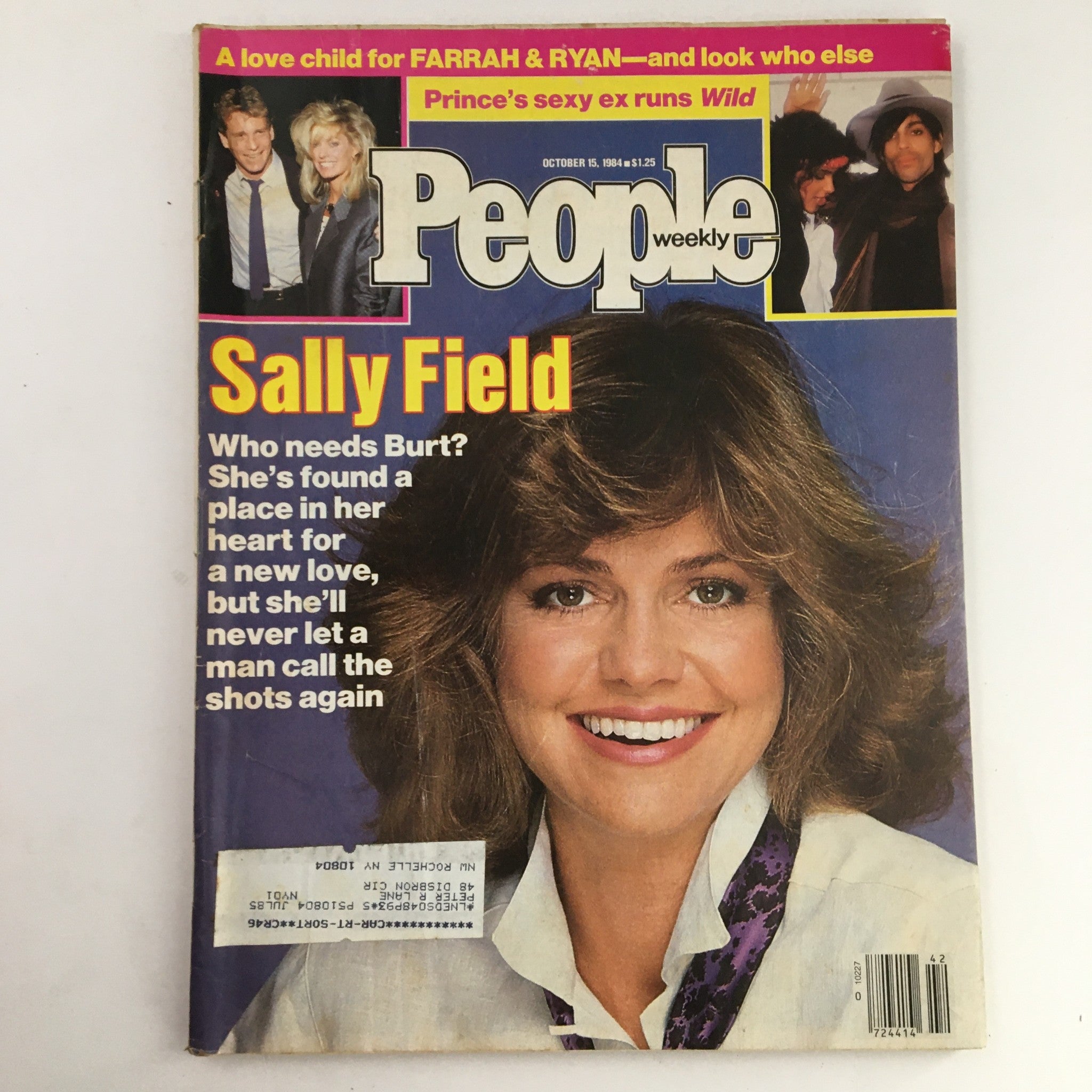 People Weekly Magazine October 15 1984 Sally Field, Farrah Fawcett & Ryan O'Neal