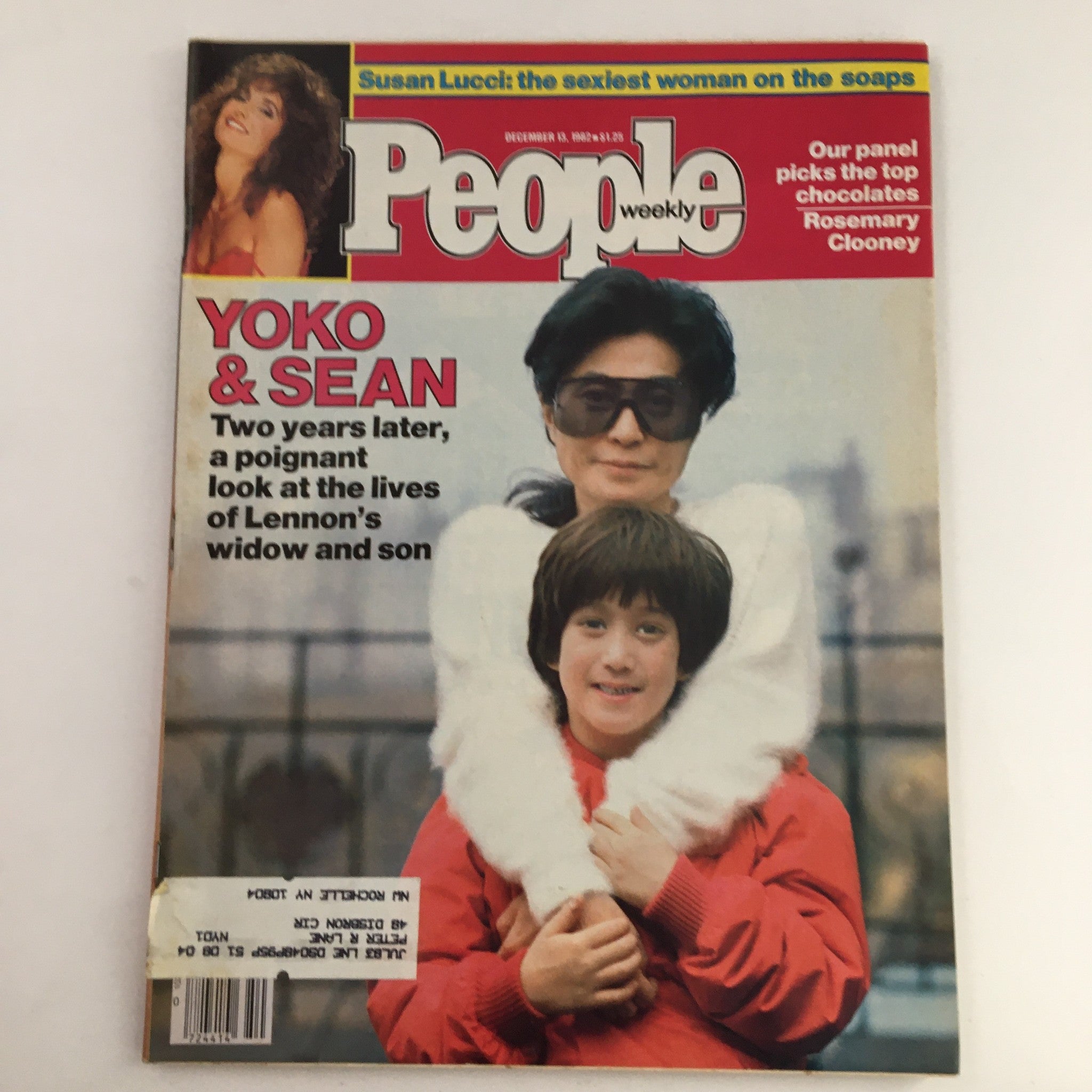 People Weekly Magazine December 13 1982 Yoko Ono, Sean Lennon & Susan Lucci