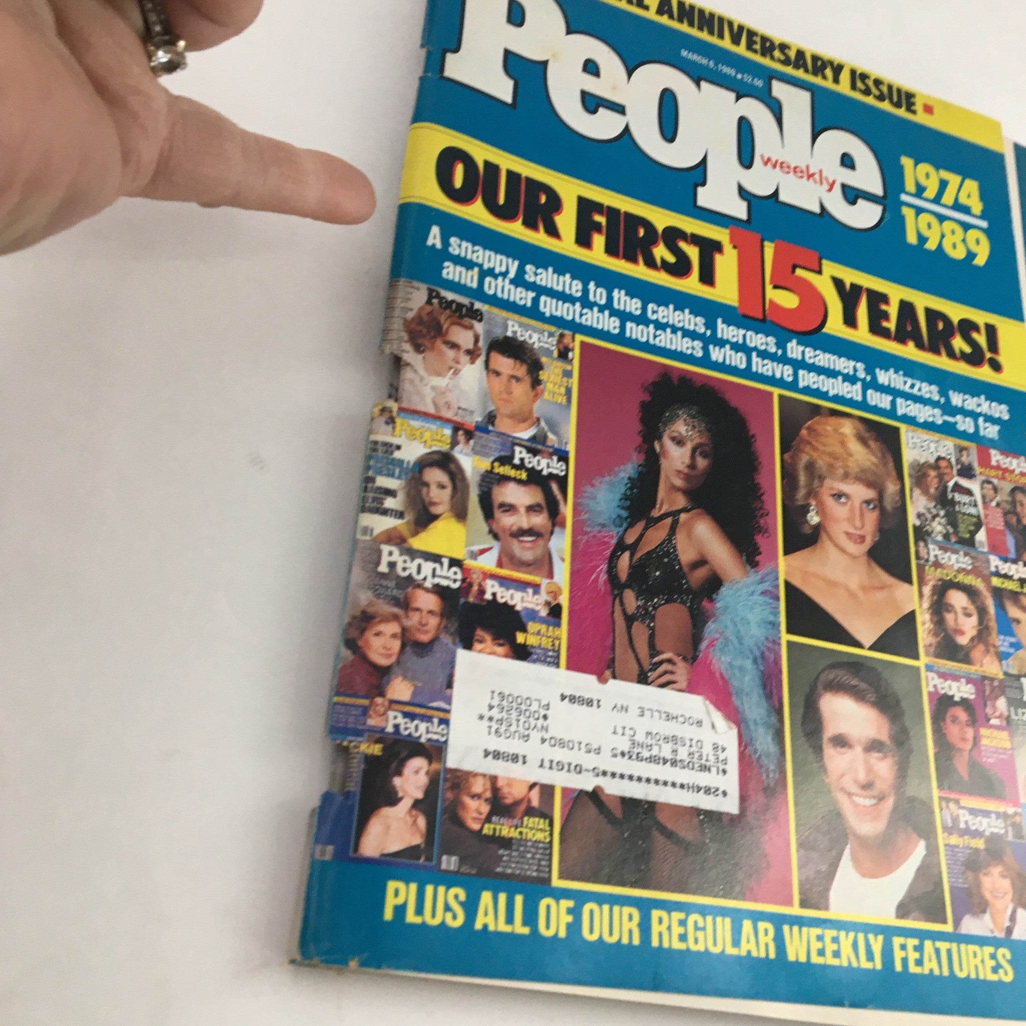 People Weekly Magazine March 6 1989 Princess Diana, Cher, Anniversary Issue