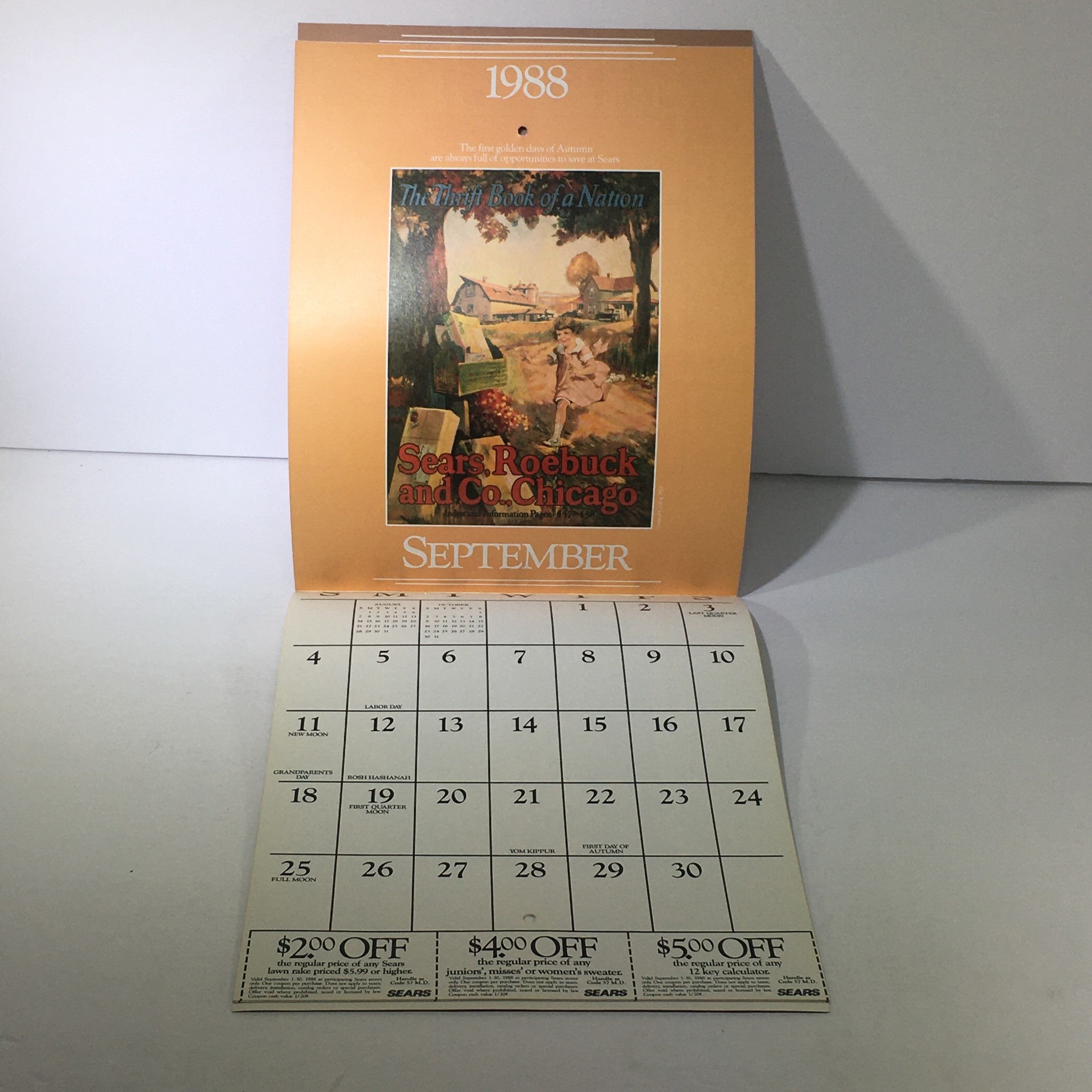 VTG Sears 1988 Classic Calendar Consumer Guide