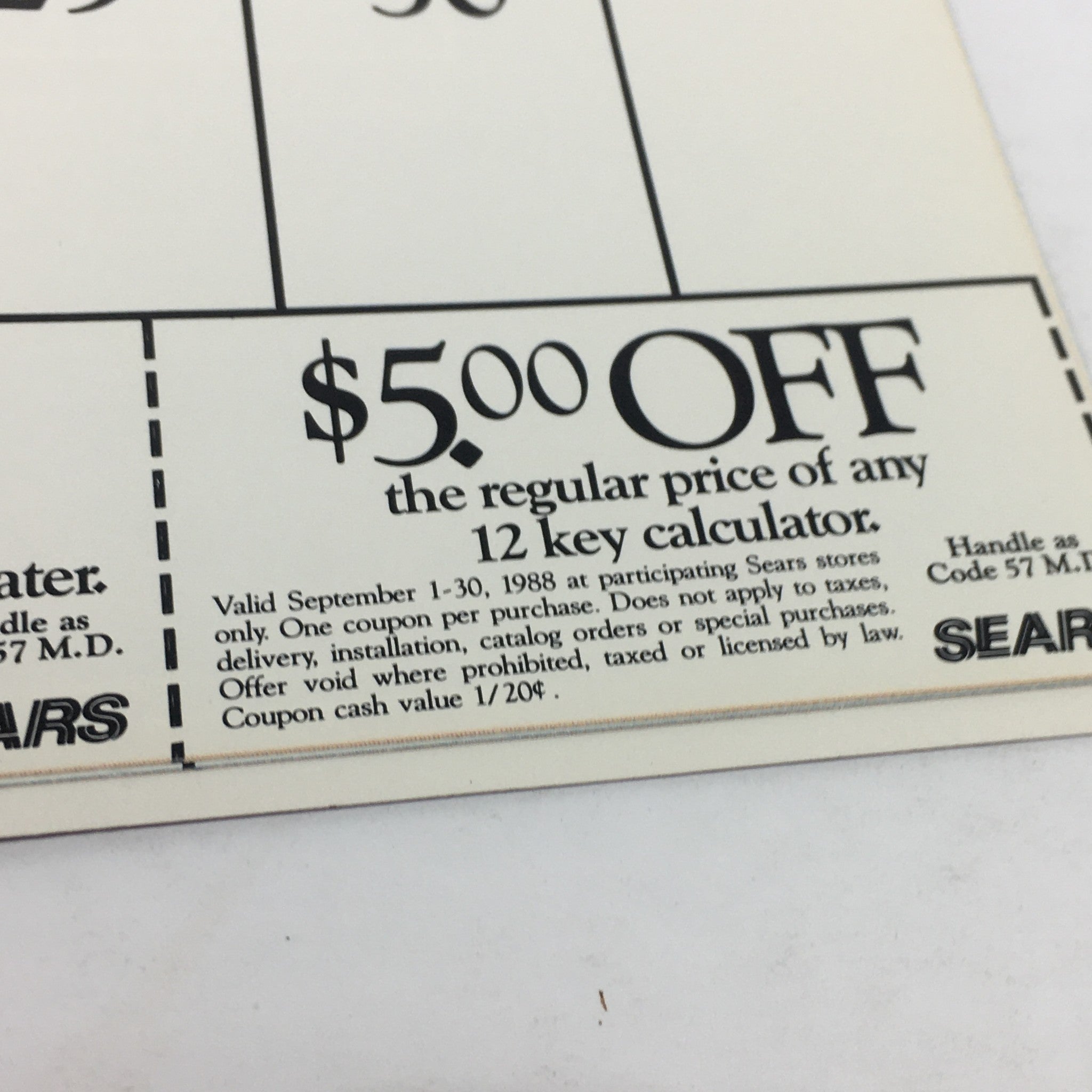 VTG Sears 1988 Classic Calendar Consumer Guide