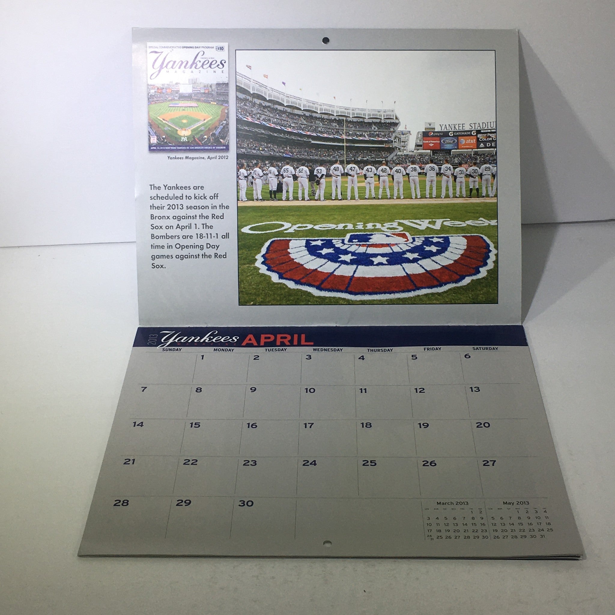 VTG 2013-2014 Yankees Magazine Calendar