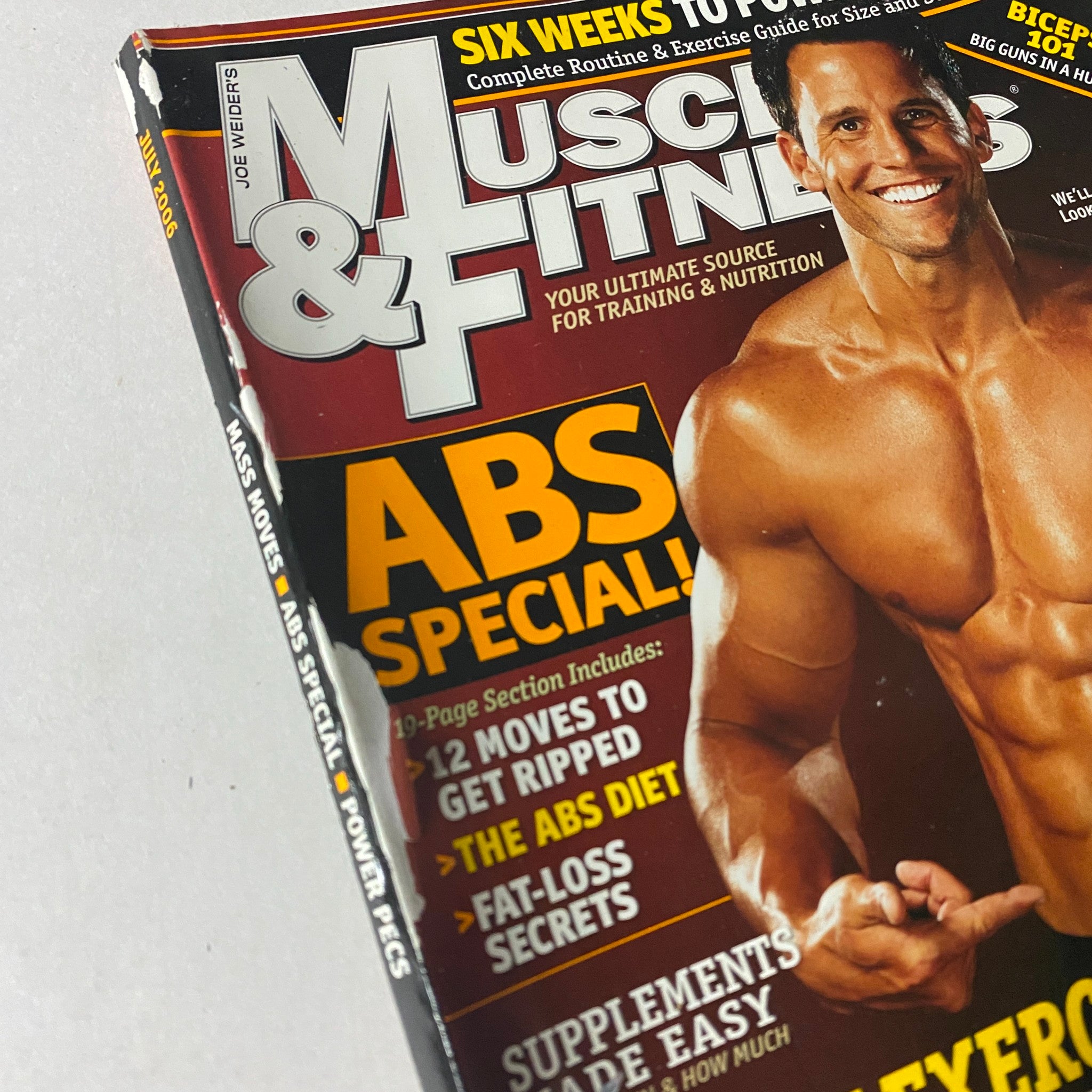 Muscle & Fitness Magazine July 2006 Vol 67 No. 7 Brian Wiefering Cover No Label