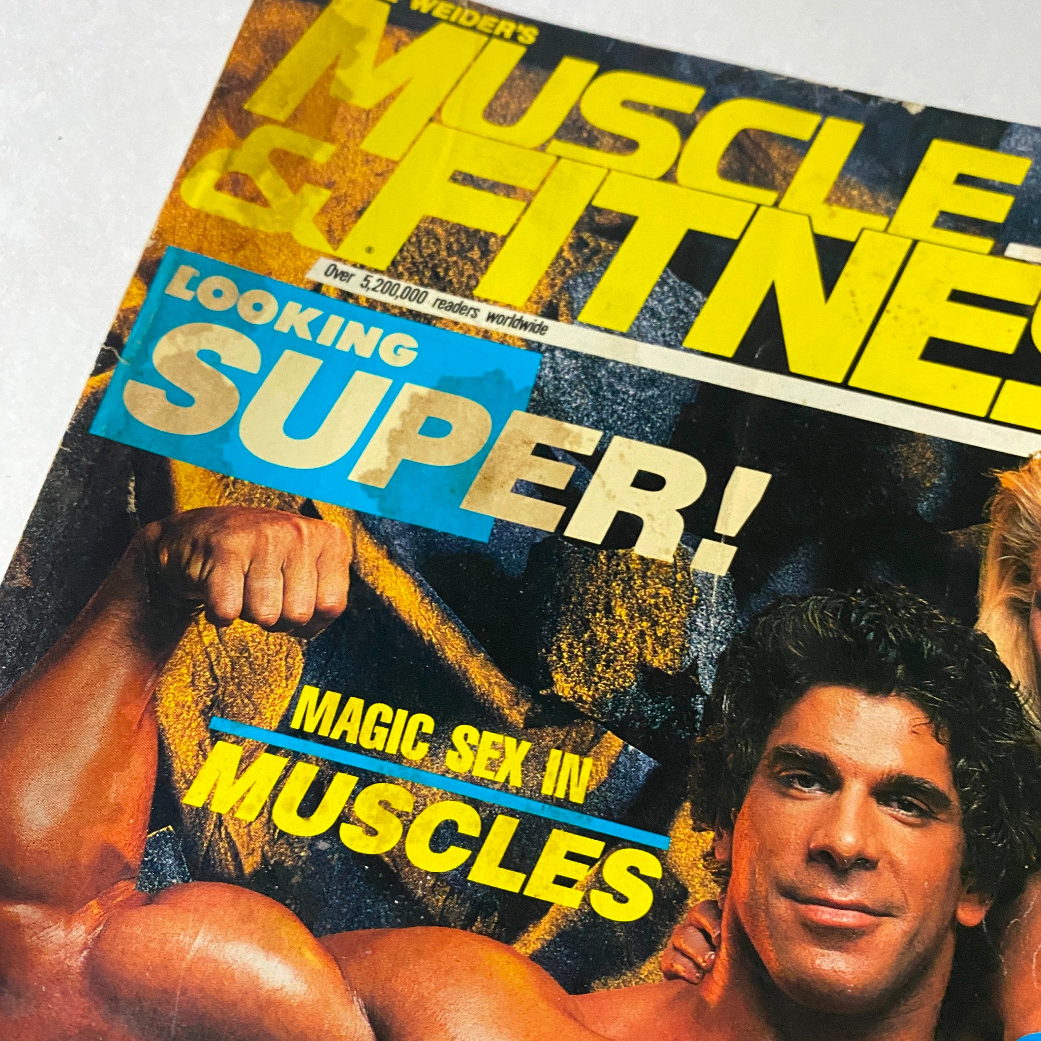 Muscle & Fitness Magazine April 1989 Lou Ferrigno, Jane Chapluk GD Interior