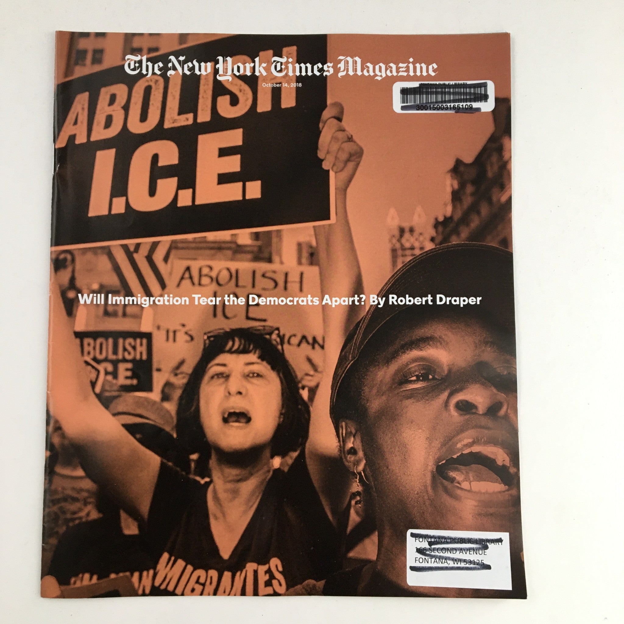 The New York Times Magazine October 14 2018 Immigration Tear Democrats Apart? VG