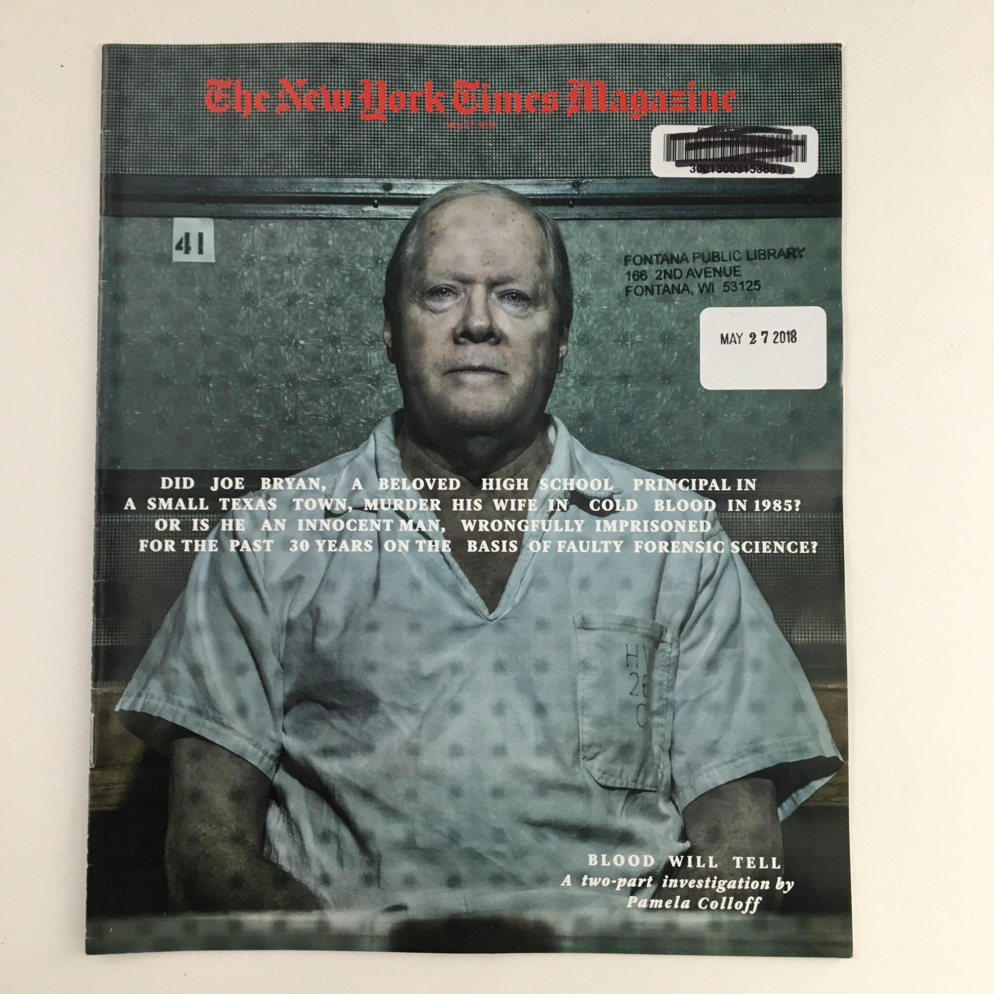 The New York Times Magazine May 27 2018 Principal Joe Bryan Investigation VG