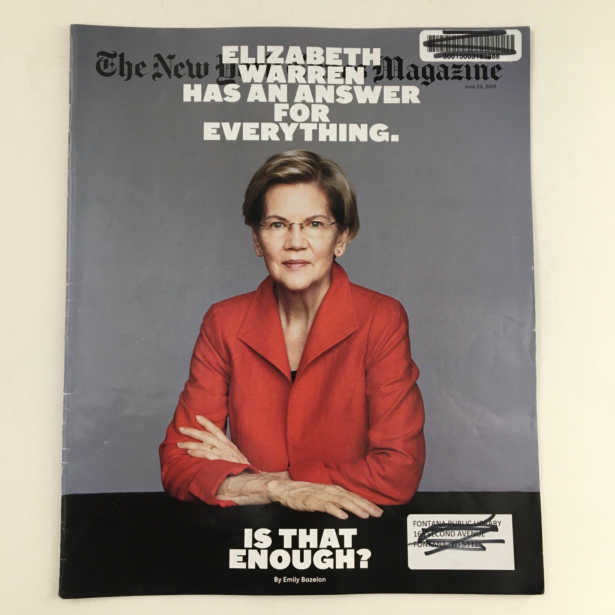 The New York Times Magazine June 23 2019 Elizabeth Warren Answer Everything