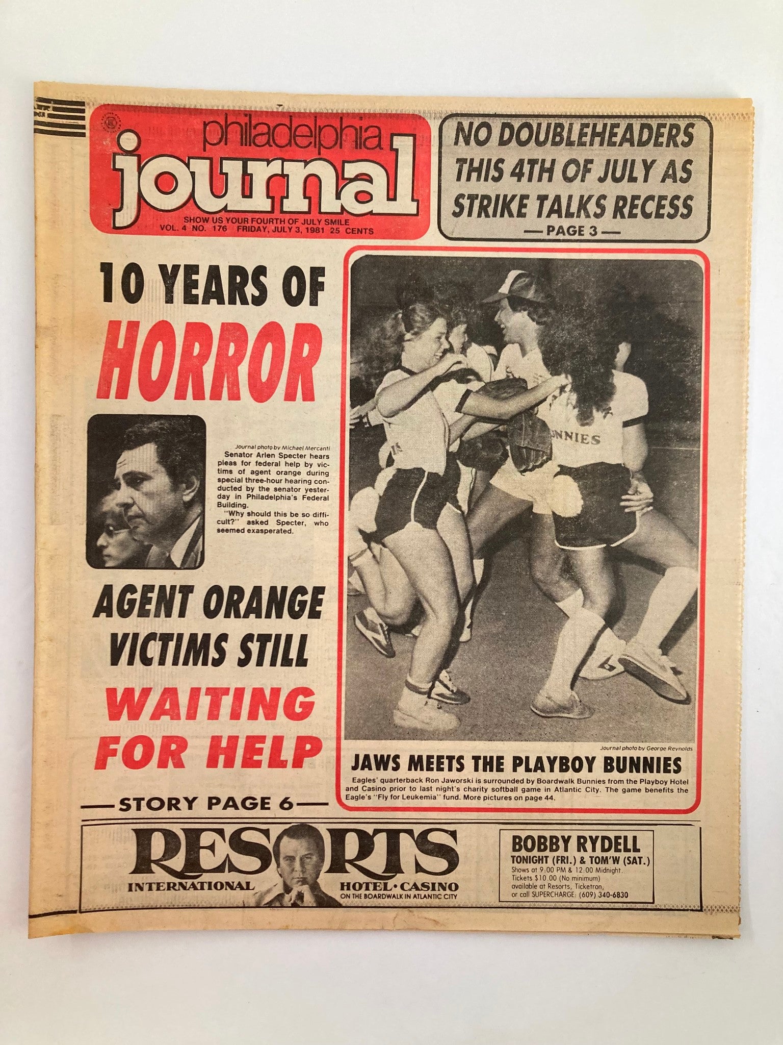 Philadelphia Journal Tabloid July 3 1981 Vol 4 #176 Senator Arien Specter