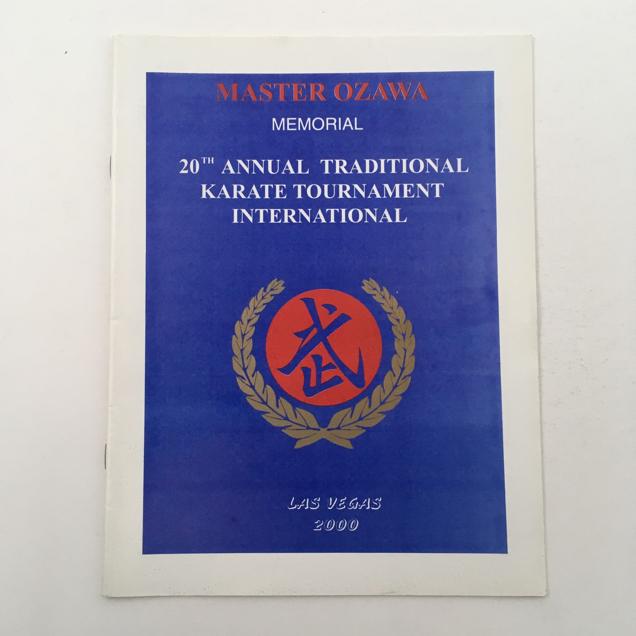 2000 Master Ozawa Memorial 20th Karate Tournament International, No Label VG