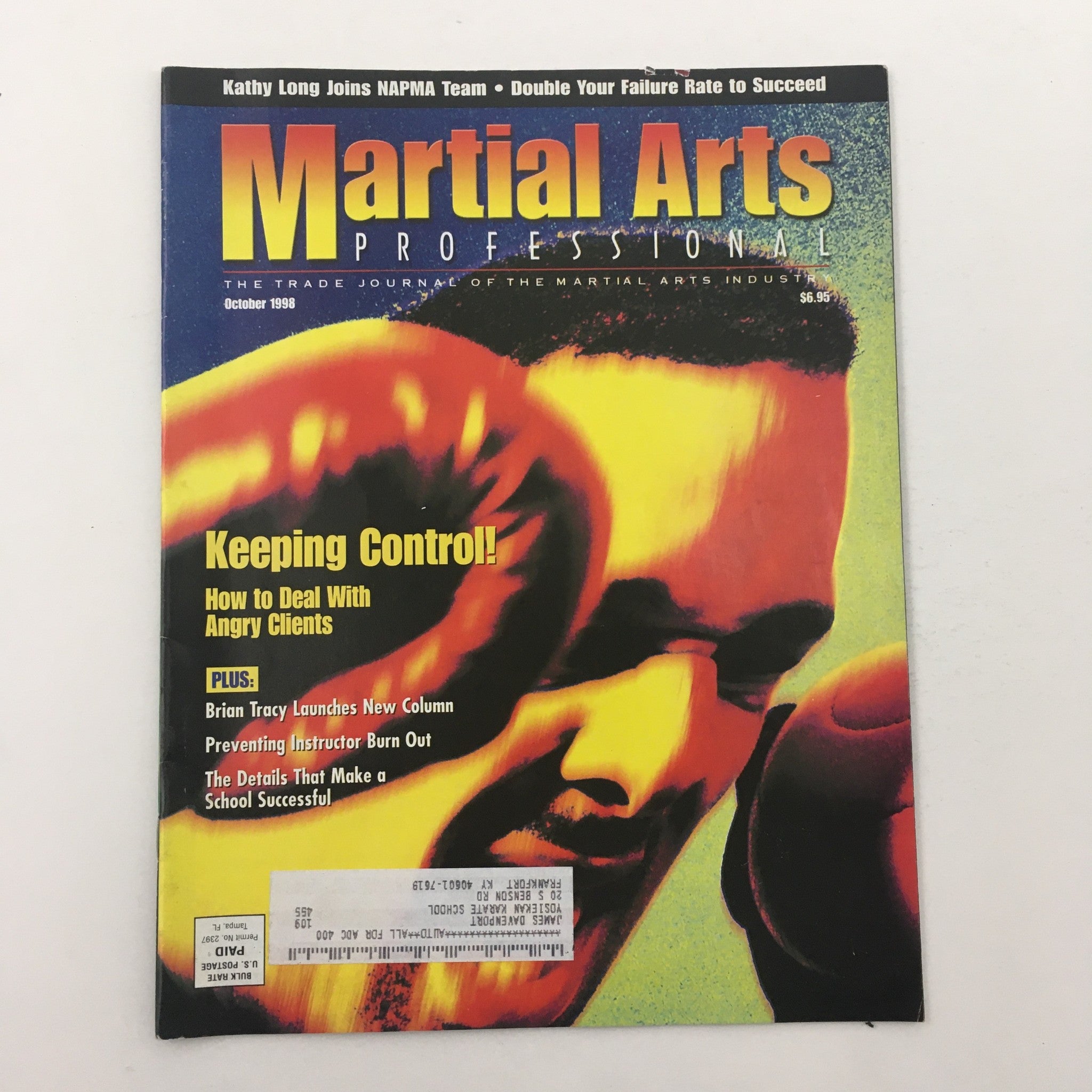 Martial Arts Professional Magazine October 1998 Kathy Long NAPMA & Brian Tracy