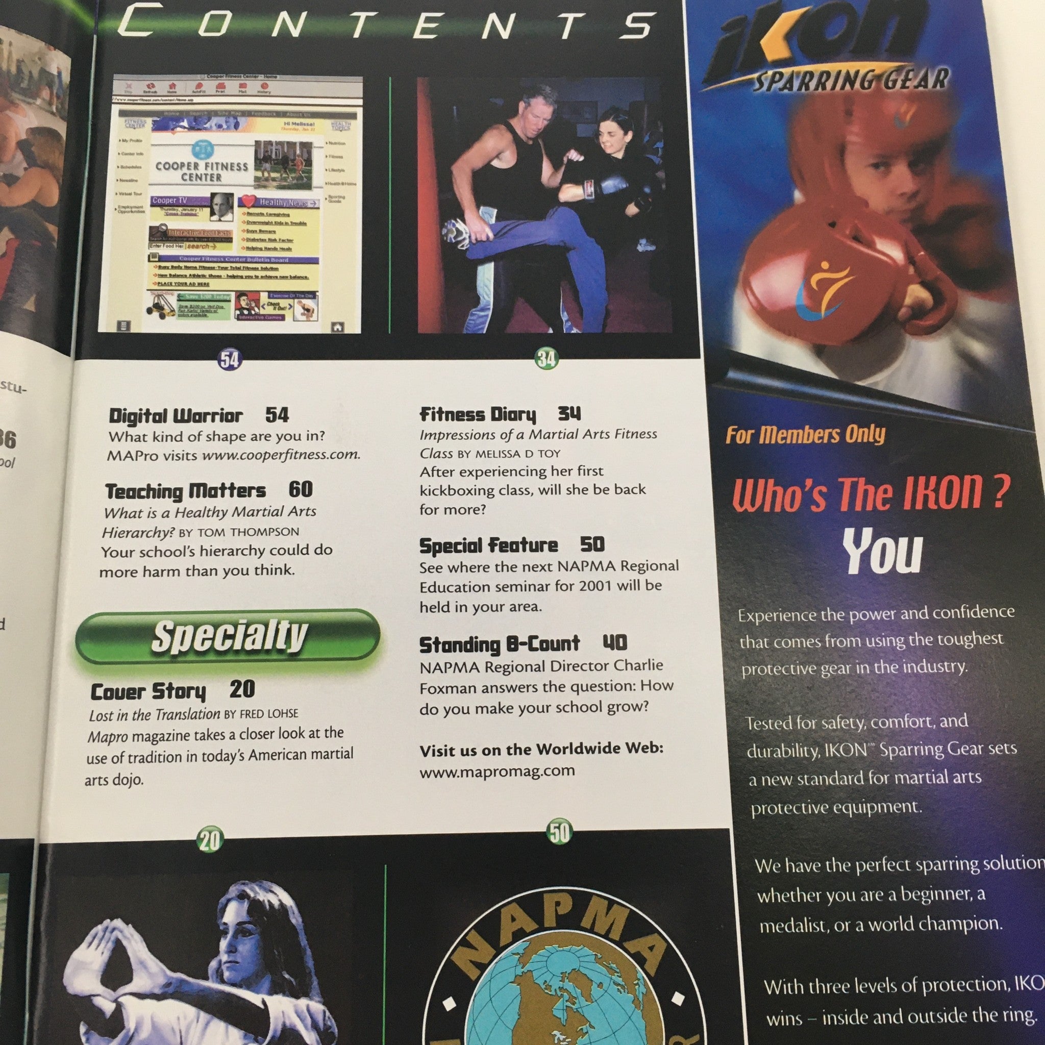 Martial Arts Pro Magazine February 2001 Ernie Reyes Sr. & Joe Lewis Feature