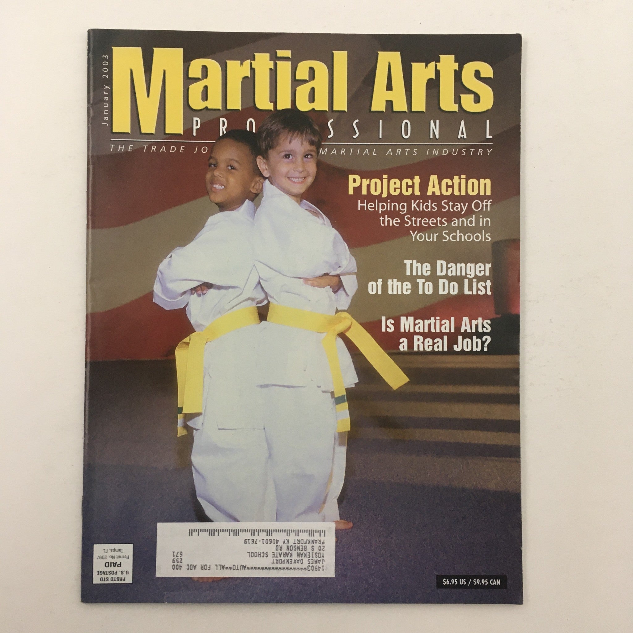 Martial Arts Professional Magazine January 2003 Project Action Helping Kids