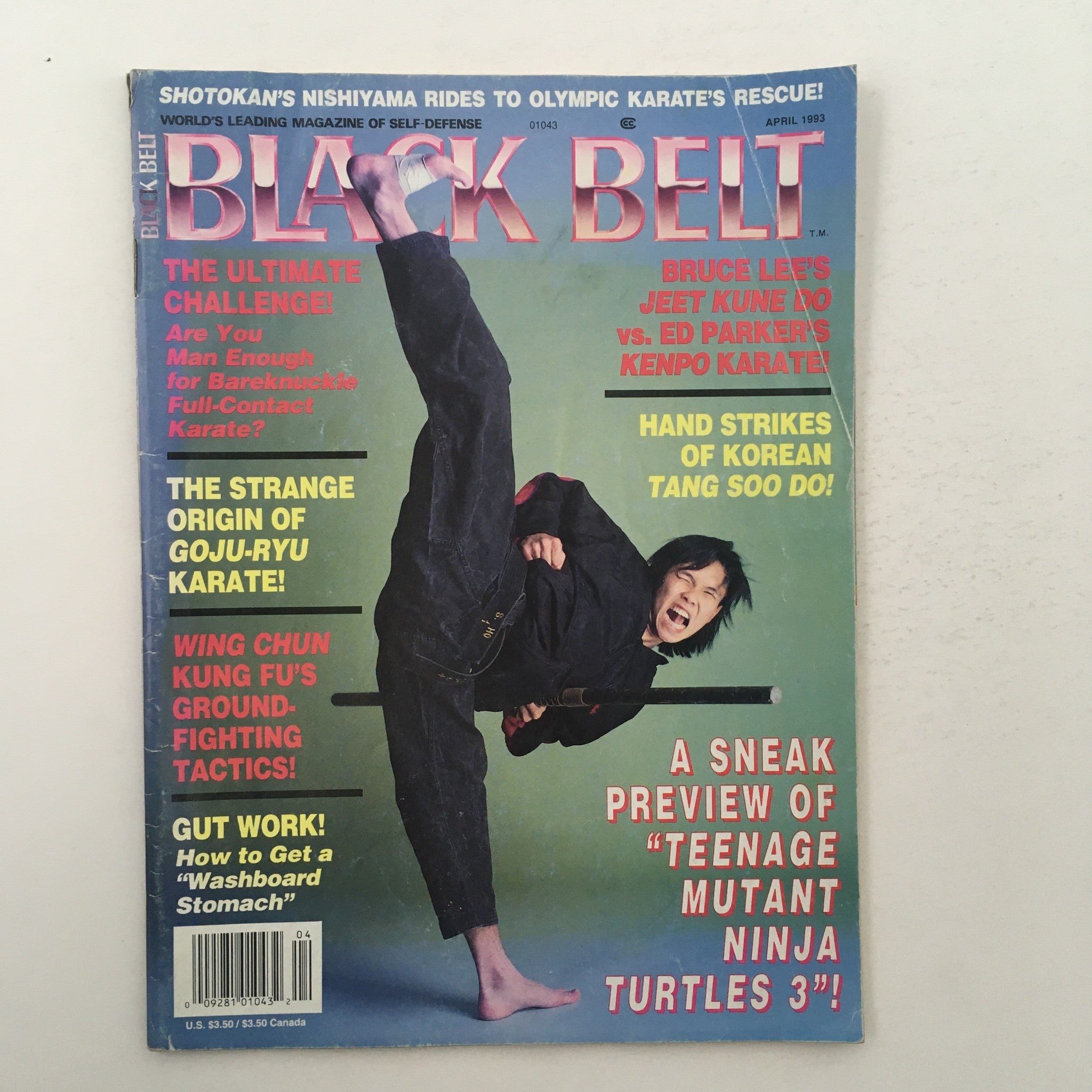 Black Belt Magazine April 1993 Steven Ho is Donatello's Stuntman, No Label