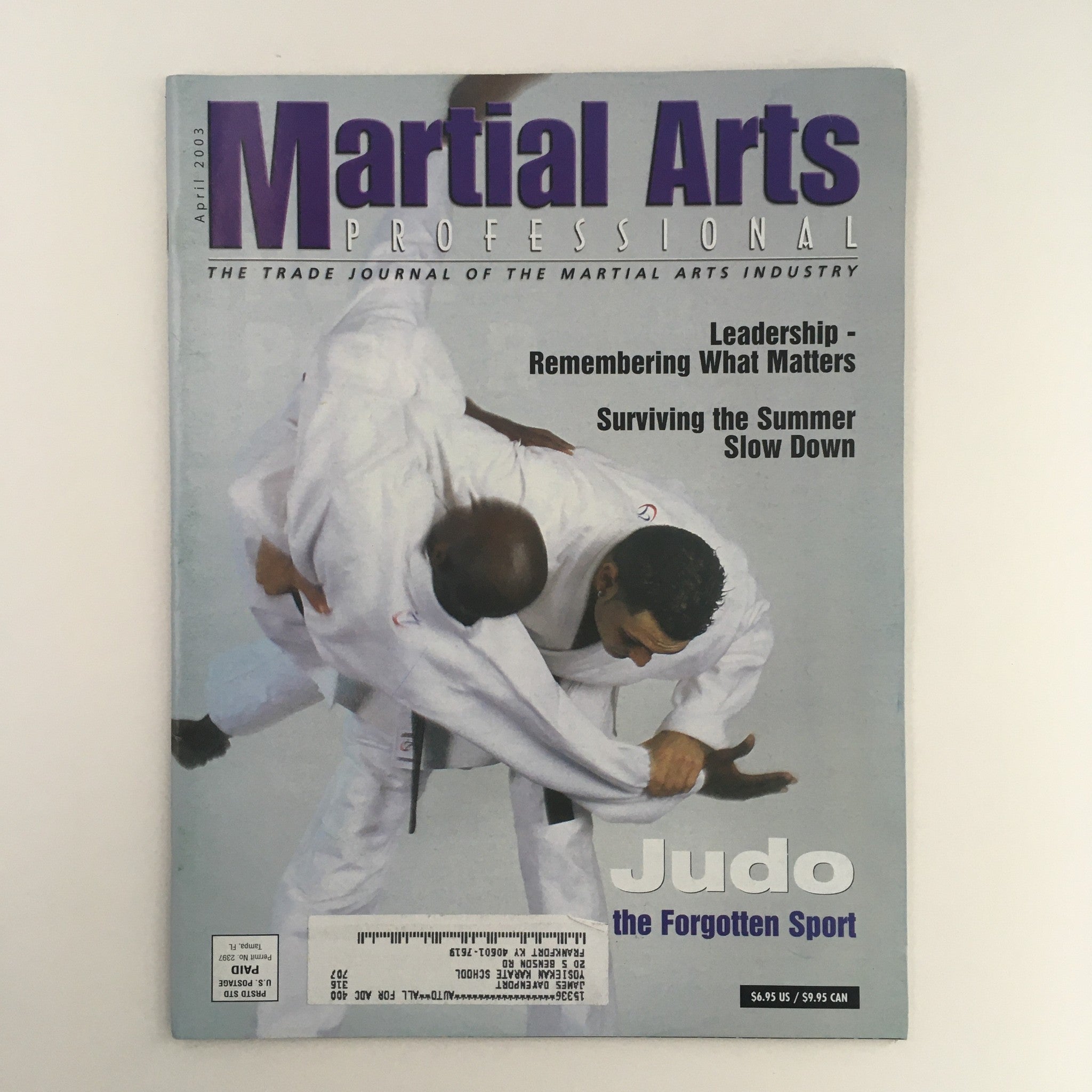 Martial Arts Pro Magazine April 2003 Rebecca Barnett, Jason Morris Feature VG