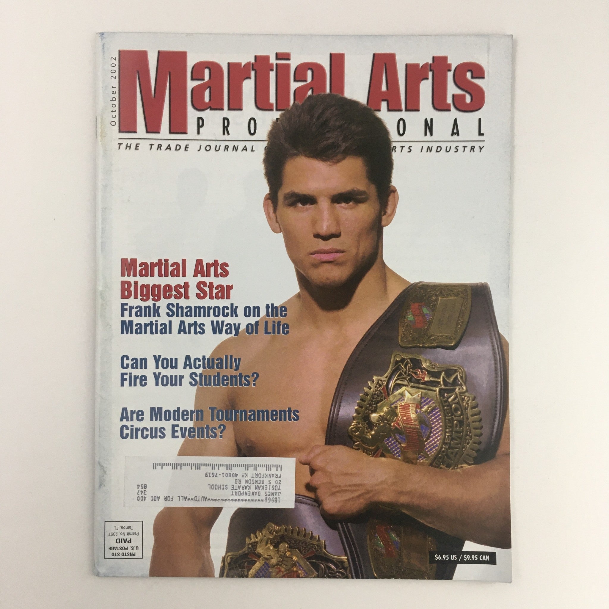 Martial Arts Pro Magazine October 2002 Biggest Star Frank Shamrock VG