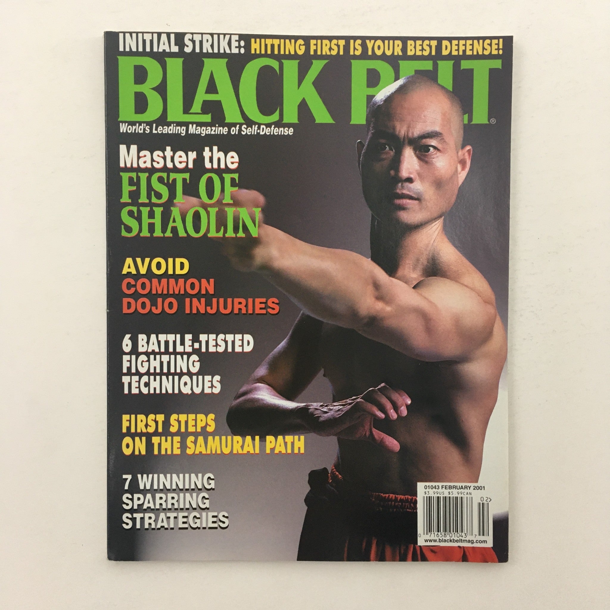 Black Belt Magazine February 2001 Shi Yin Ming Modern Kung Fu Lessons, No Label