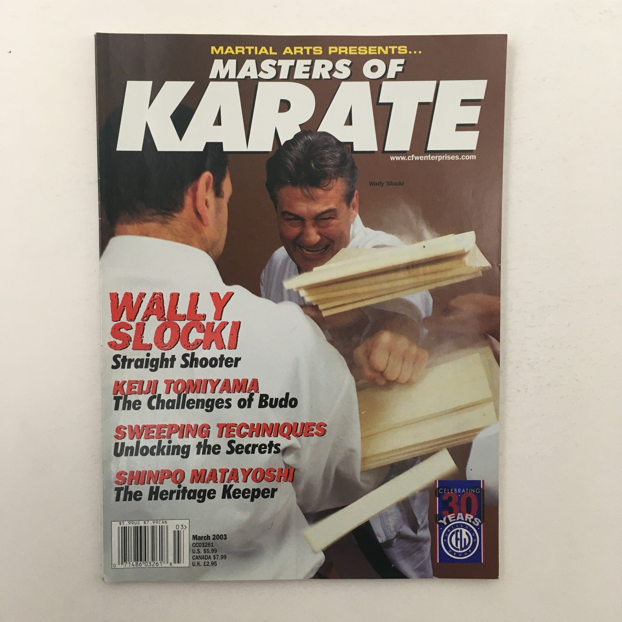 Martial Arts Presents Masters of Karate March 2003 Wally Slocki, No Label