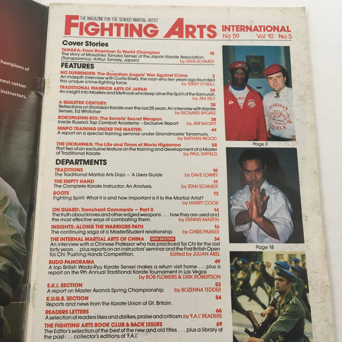 Fighting Arts Int. Mag No. 59 Vintage