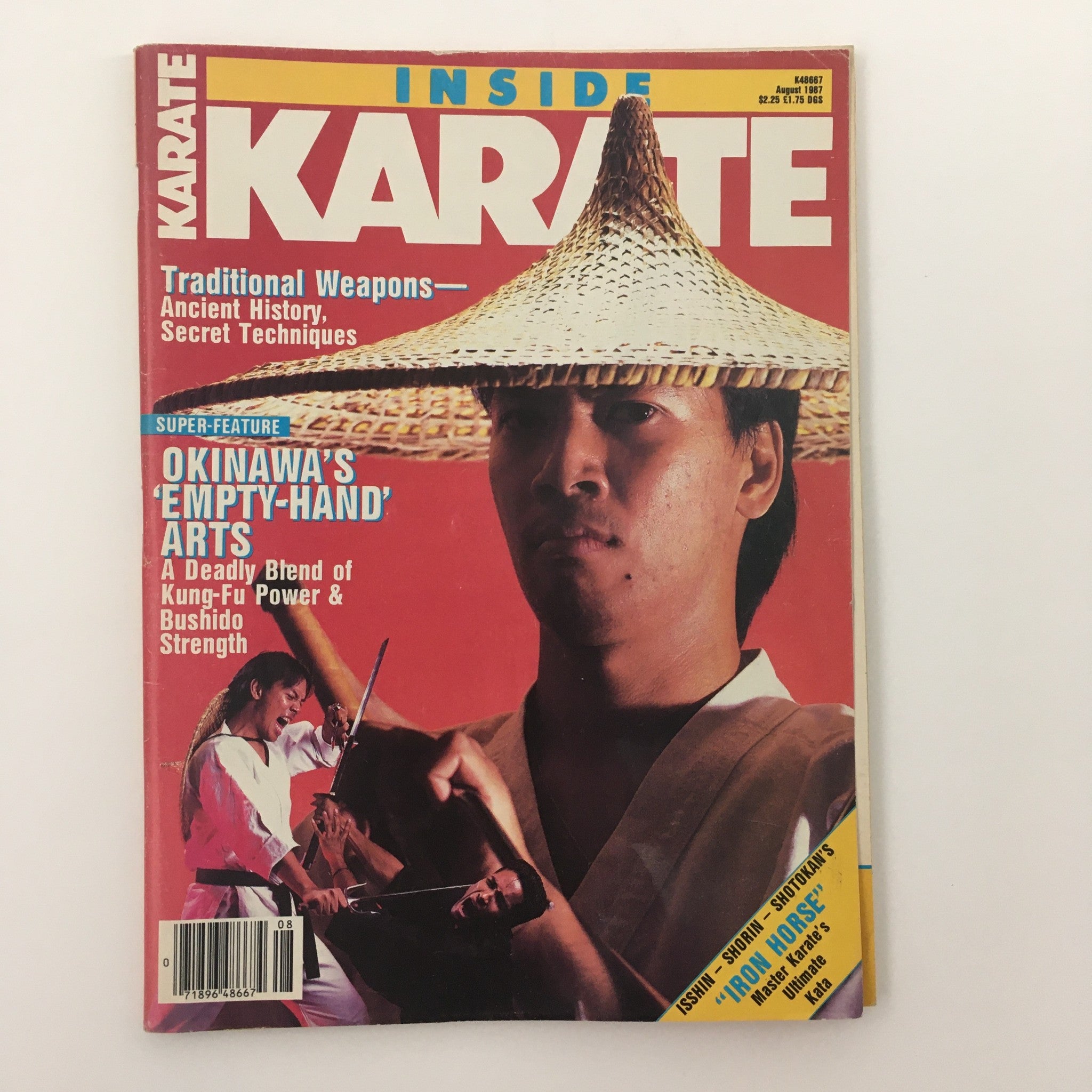 Inside Karate Magazine August 1987 John Kreng and Brian Lewis, No Label