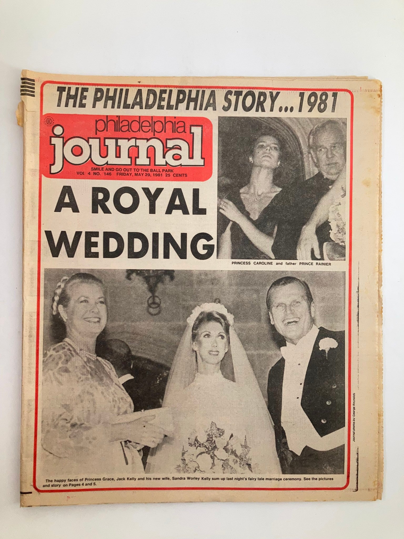 Philadelphia Journal Tabloid May 29 1981 Vol 4 #146 Princess Grace Jack & Sandra