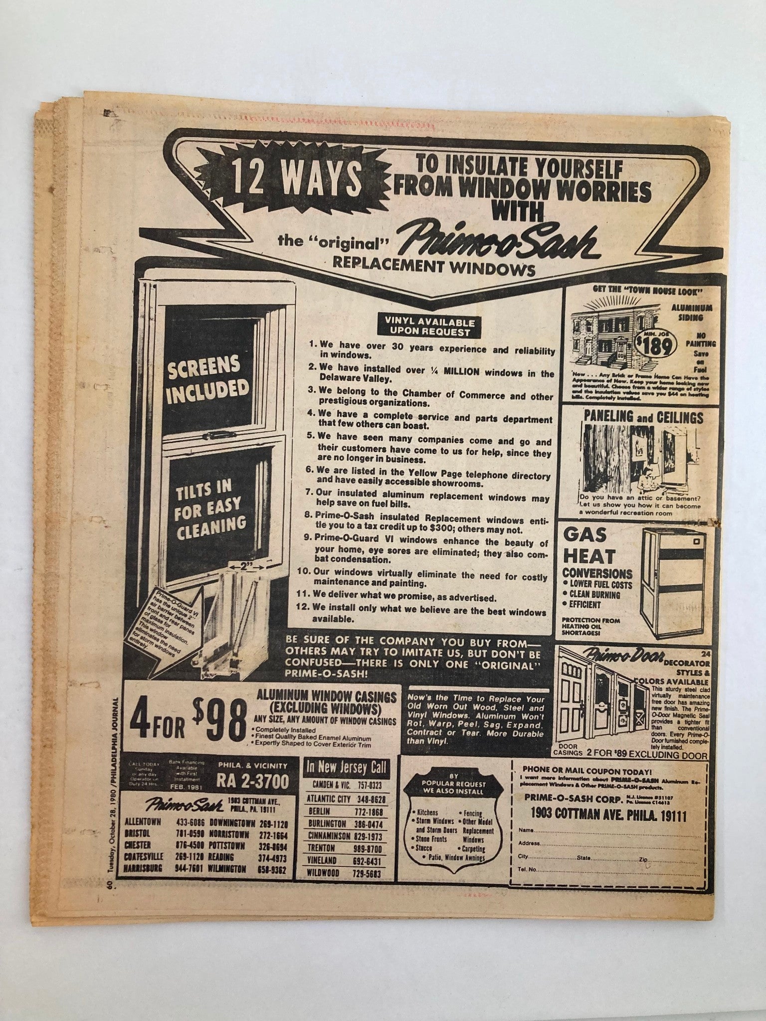 Philadelphia Journal Tabloid October 28 1980 Vol 3 #273 Mayor Bill Green