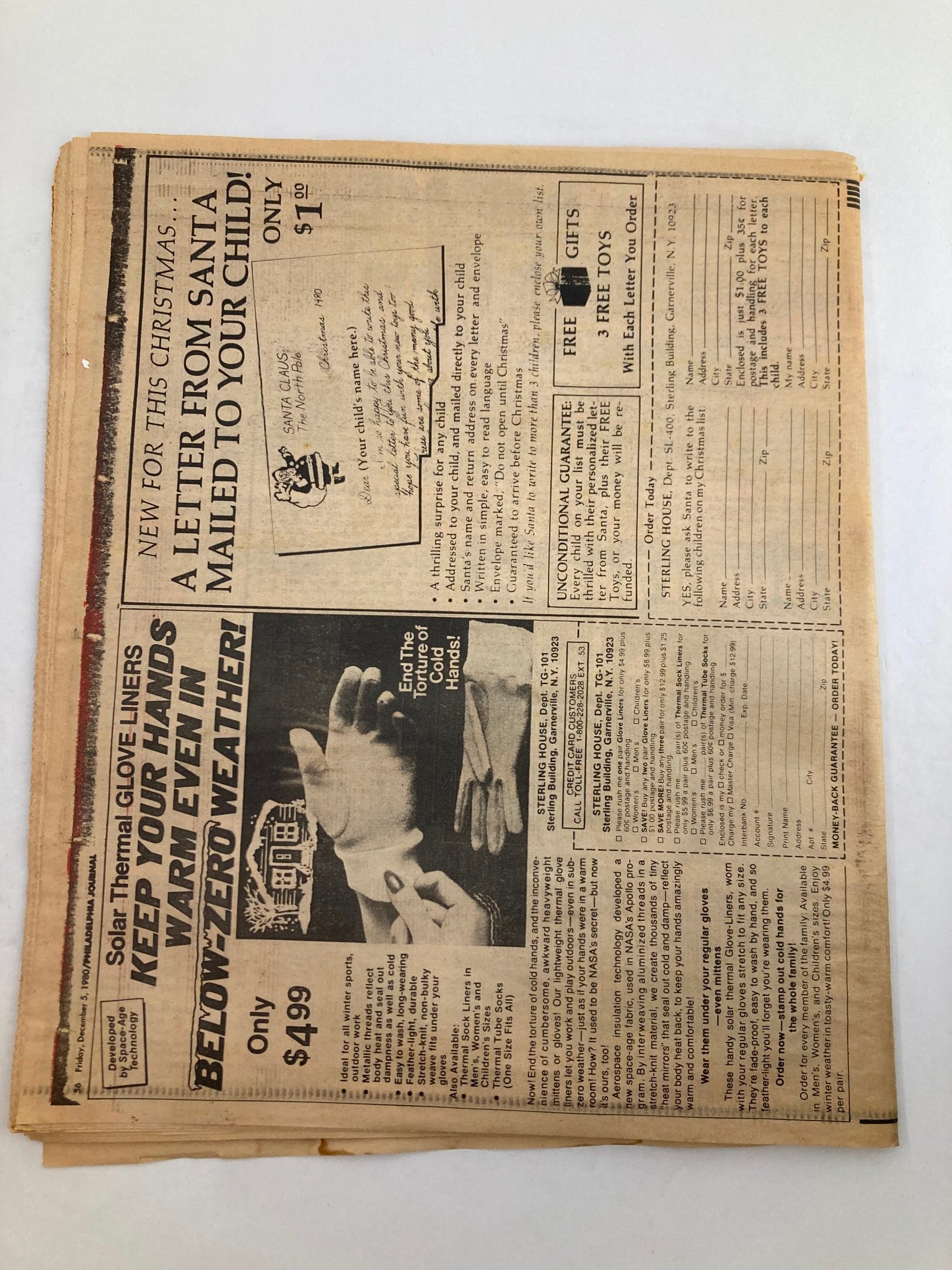 Philadelphia Journal Tabloid December 5 1980 Vol 3 #305 Bruce Springsteen