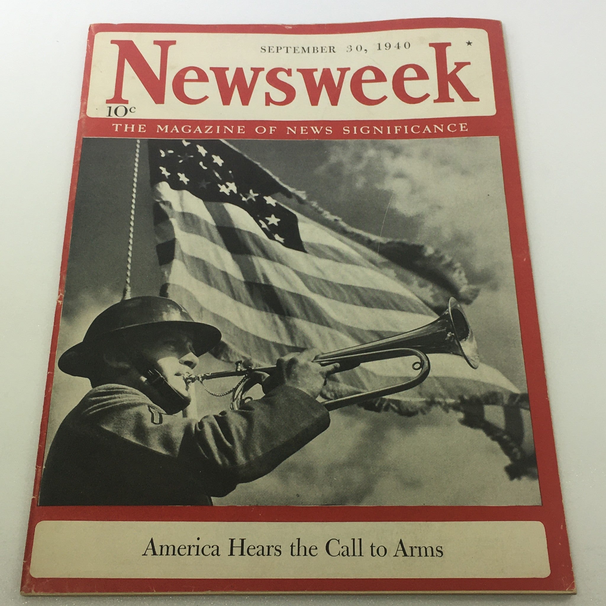 VTG Newsweek Magazine: September 30 1940 - America Hears the Call To Arms