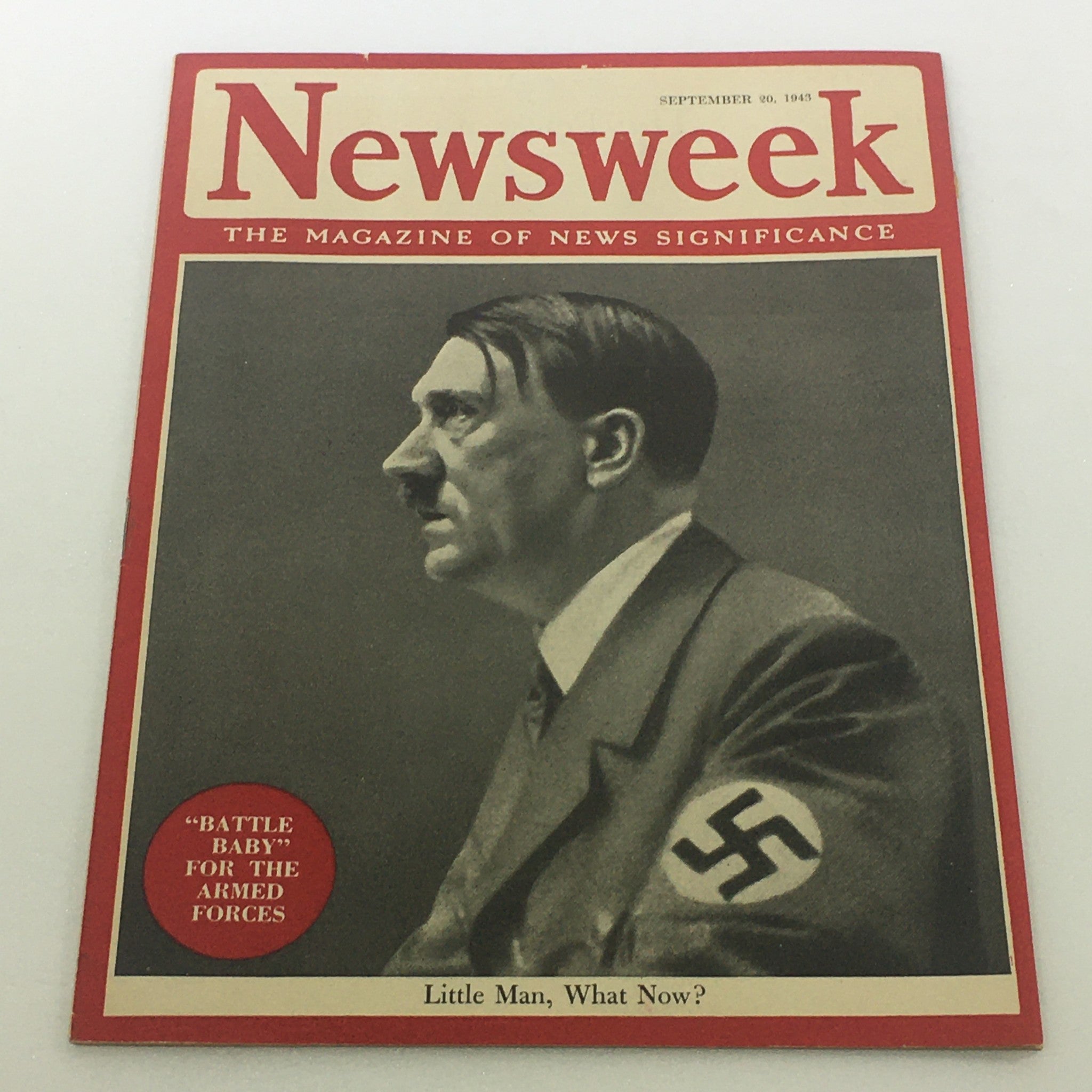 VTG Newsweek Magazine: September 20 1943 - Adolf Hitler / Mini Size / No Label