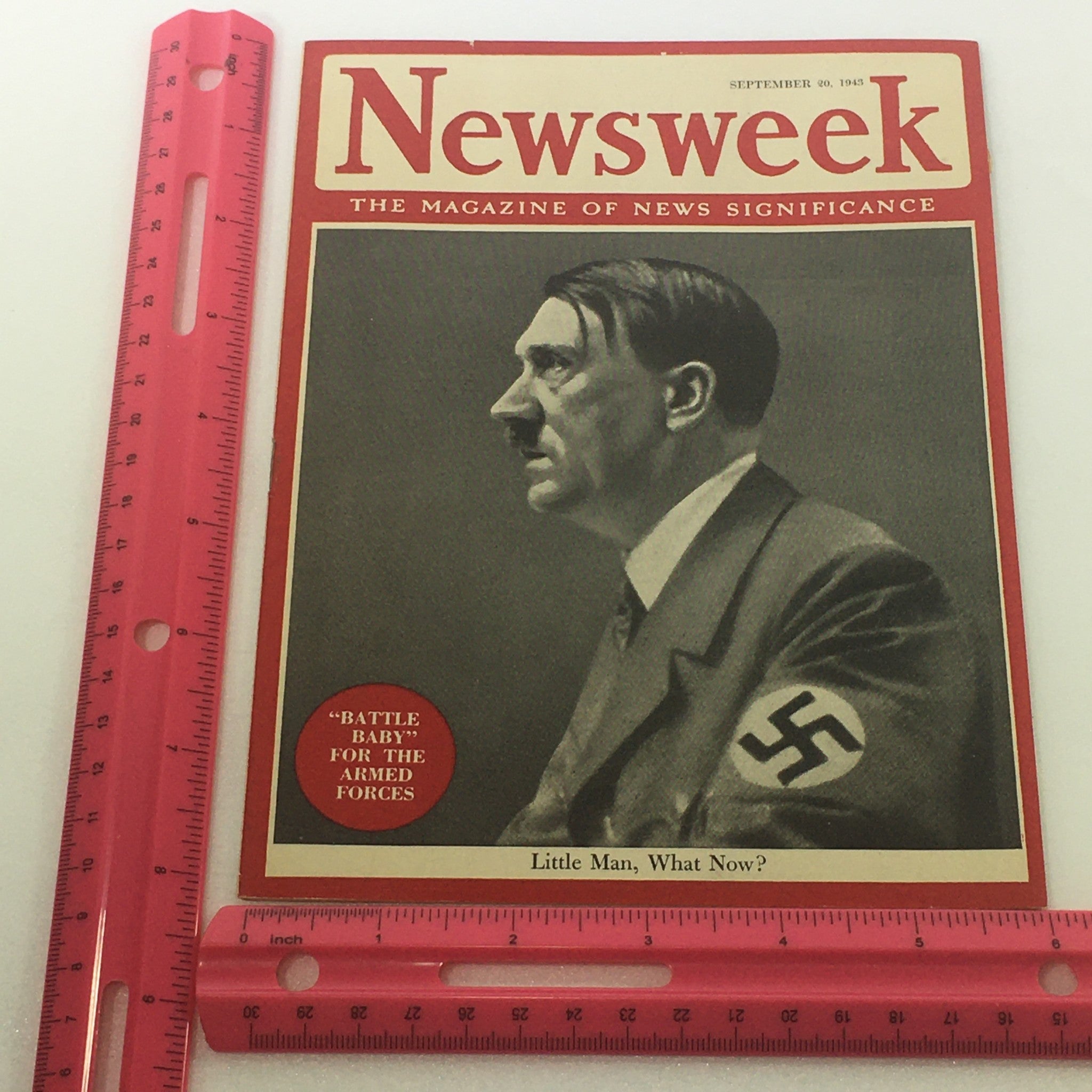 VTG Newsweek Magazine: September 20 1943 - Adolf Hitler / Mini Size / No Label