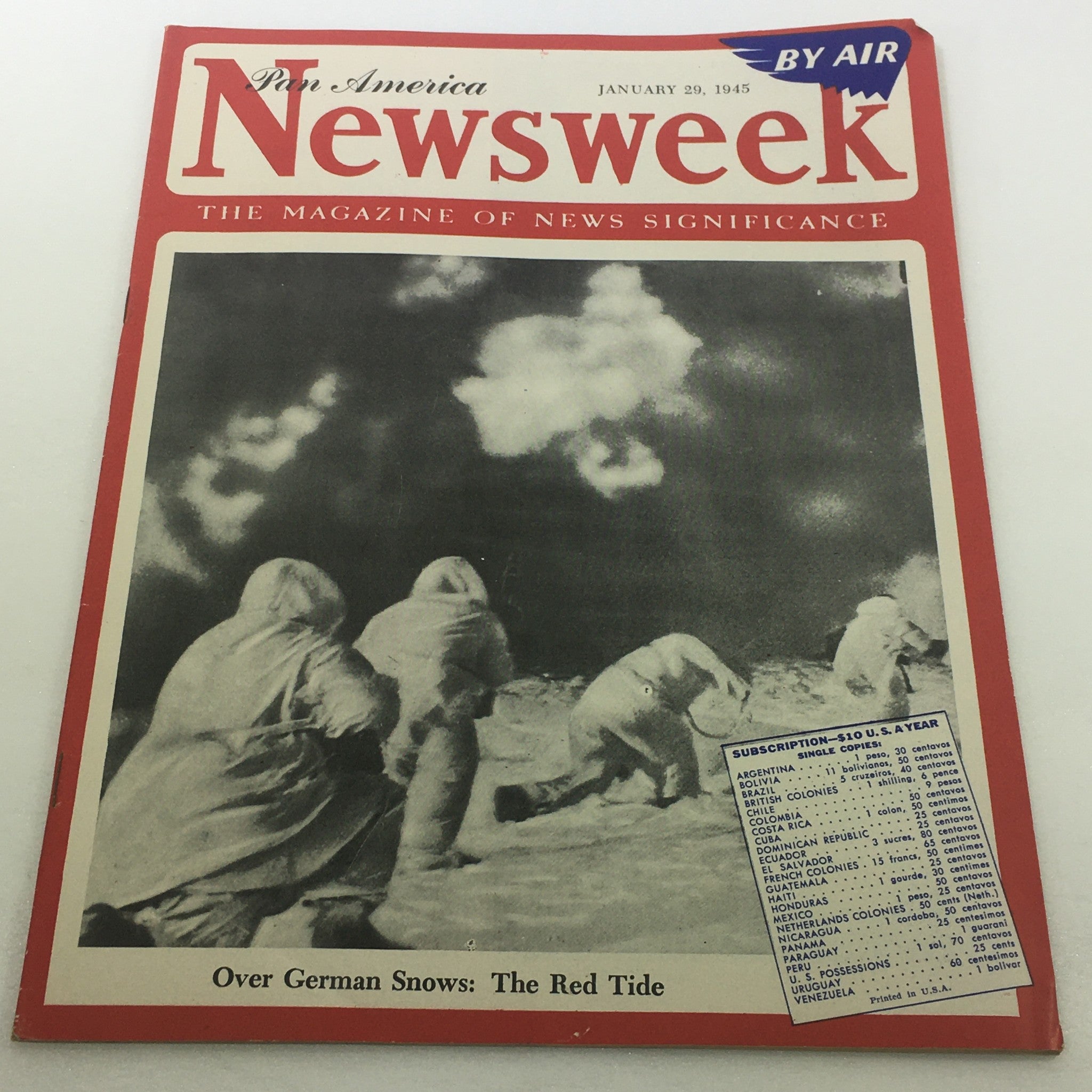 VTG Newsweek Magazine: January 29 1945 - The Red Tide / By Air