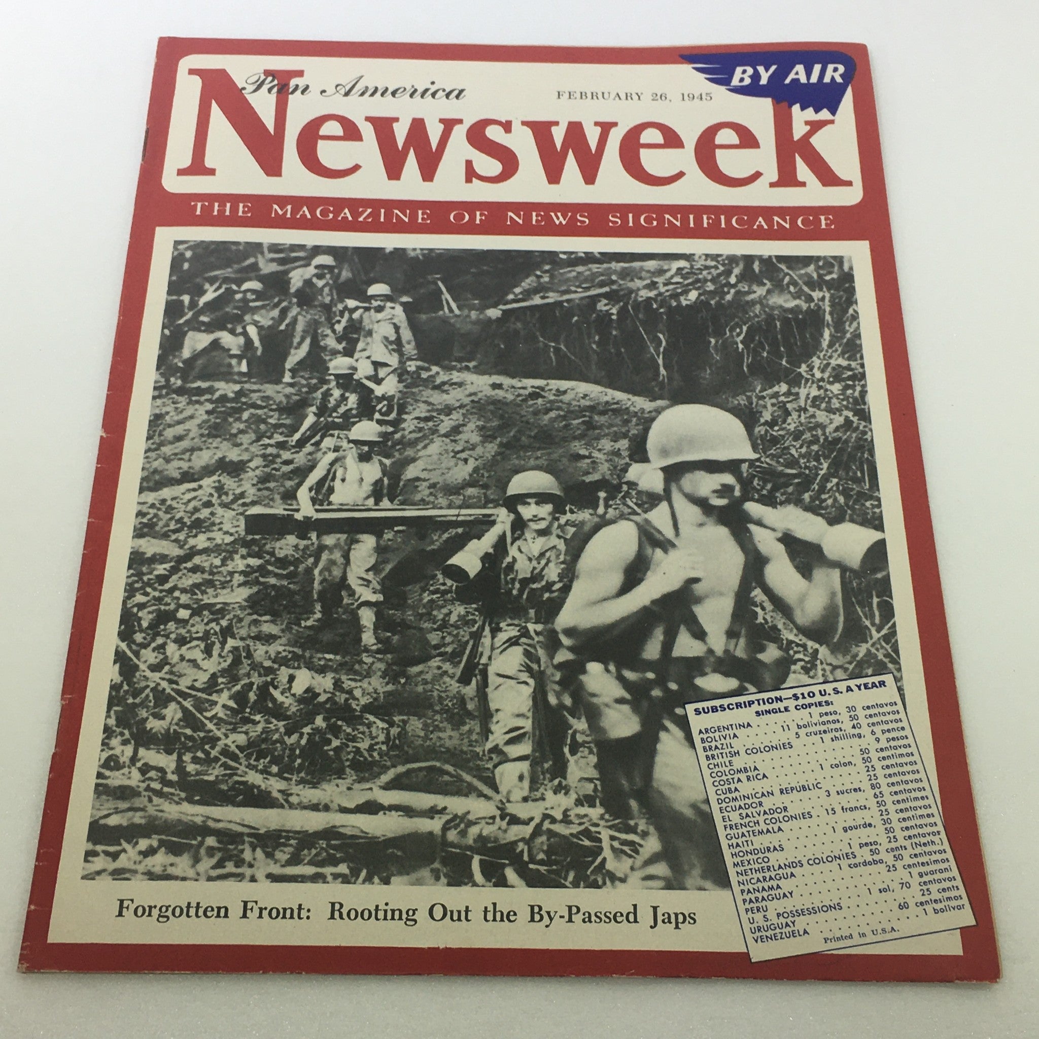 VTG Newsweek Magazine: February 26 1945 - Forgotten Front / By Air / No Label