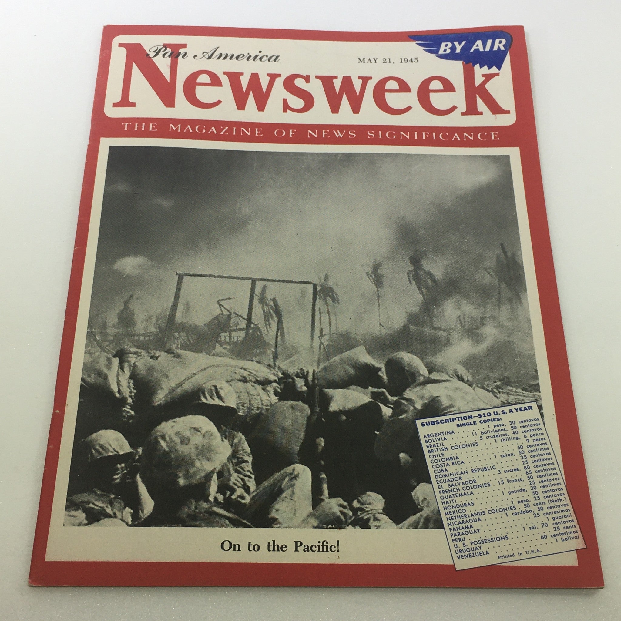 VTG Newsweek Magazine: May 21 1945 - On The Pacific / Newsstand / By Air