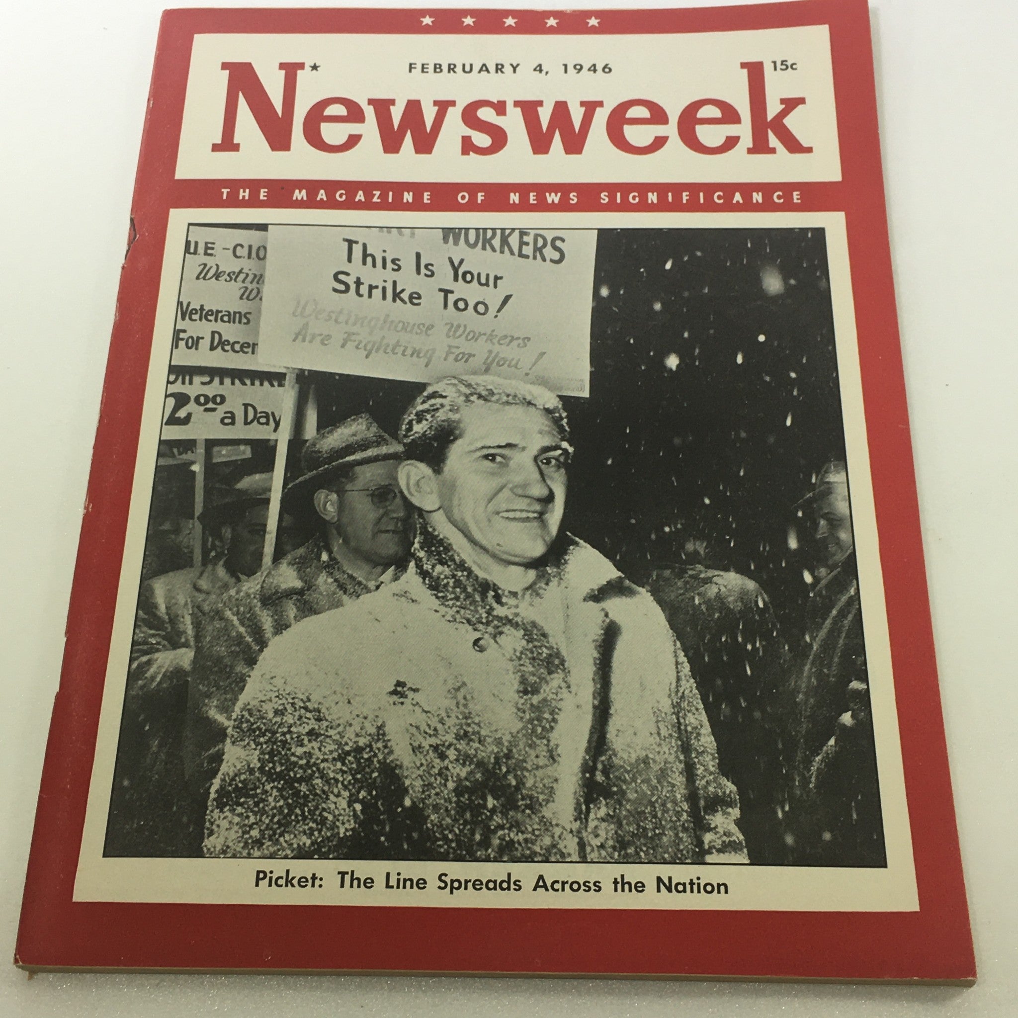 VTG Newsweek Magazine February 4 1946 - Line Spread Across Nation No Label