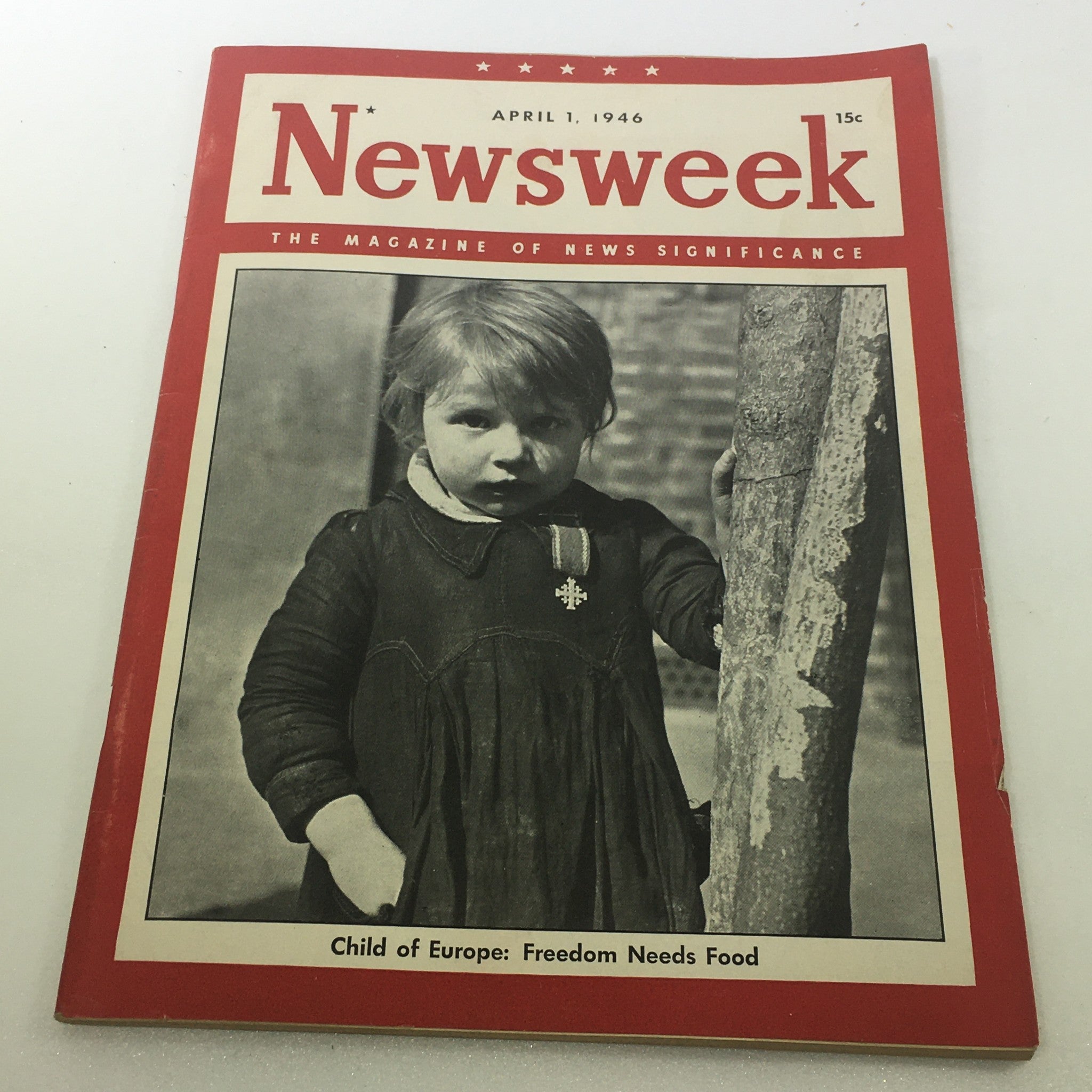 VTG Newsweek Magazine April 1 1946 - Child Of Europe No Label