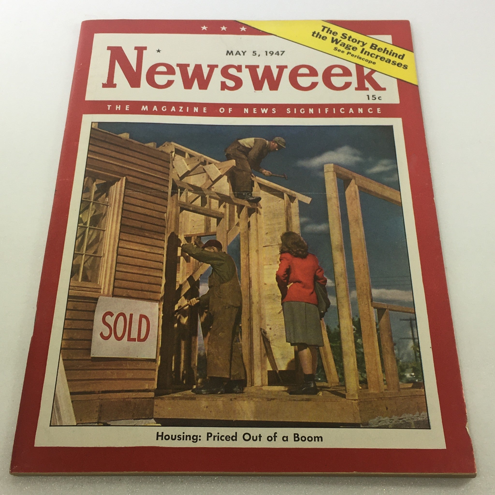 VTG Newsweek Magazine May 5 1947 - Housing Priced Out / Newsstand / No Label