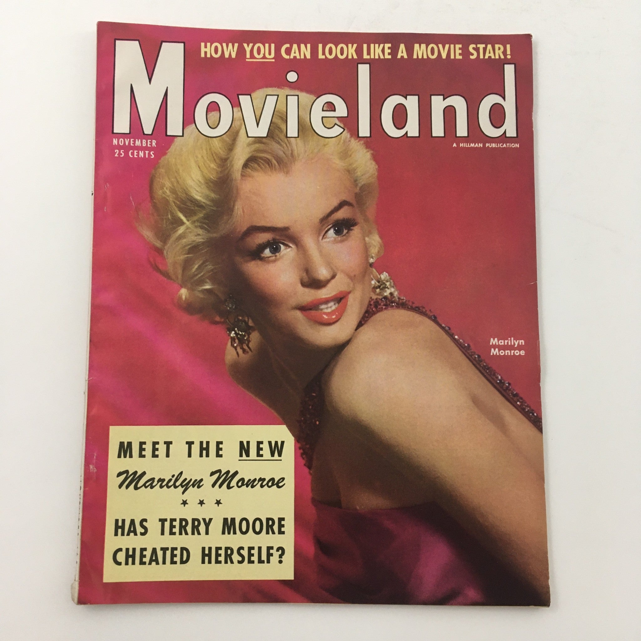 VTG Movieland November 1954 Vol 12 #11 Marilyn Monroe, Elizabeth Taylor No Label