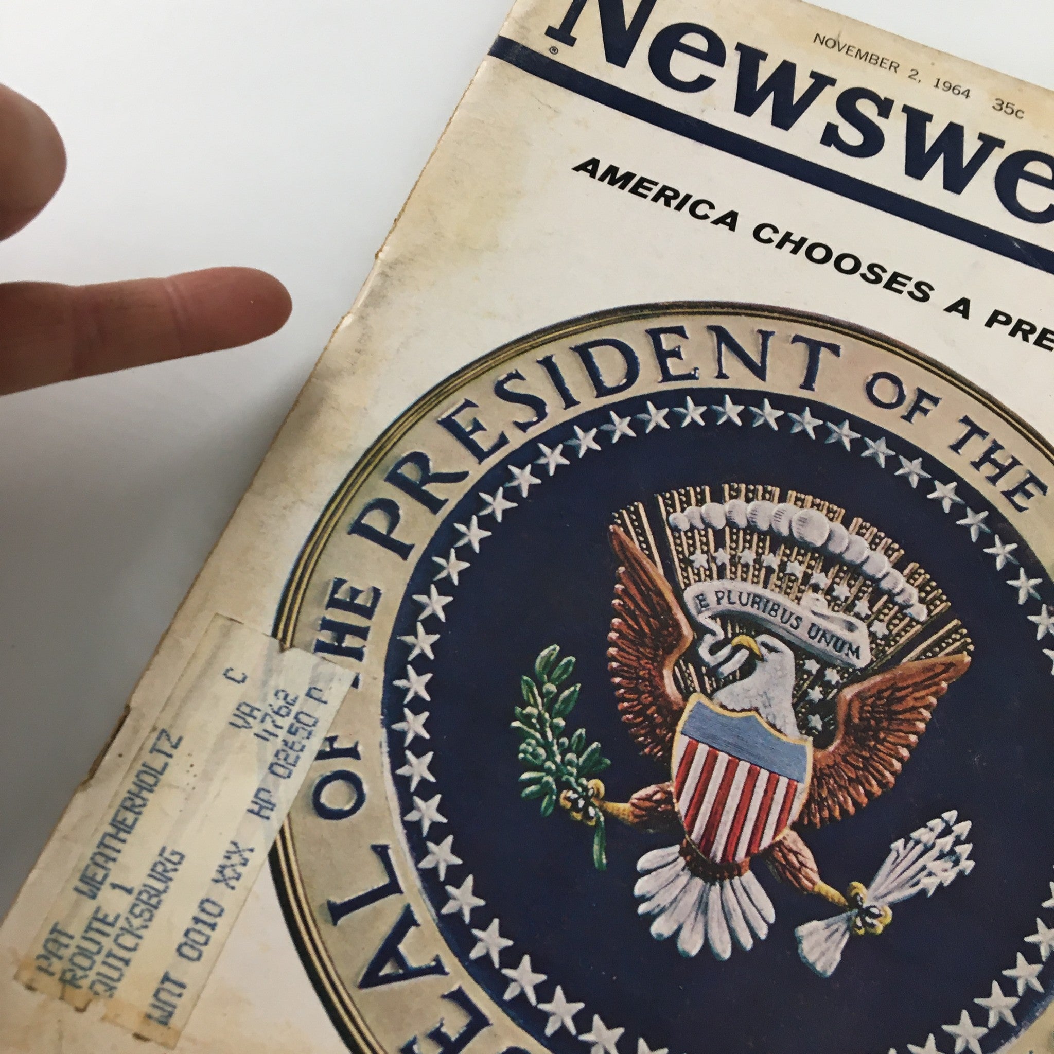 VTG Newsweek Magazine November 2 1964 America Chooses A President